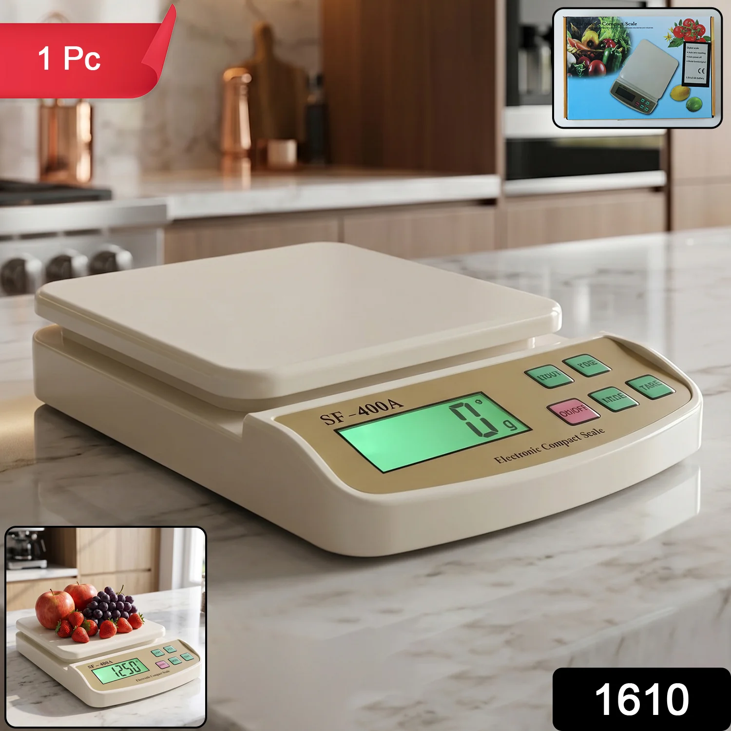 Kitchen Weighing Scale – Compact Digital Food & Recipe Measure - Image 2