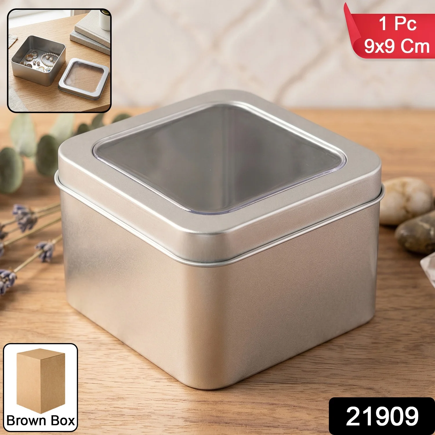 Storage Tin Box – Durable, Clear-Window with Secure Lid for Small Items - Image 9