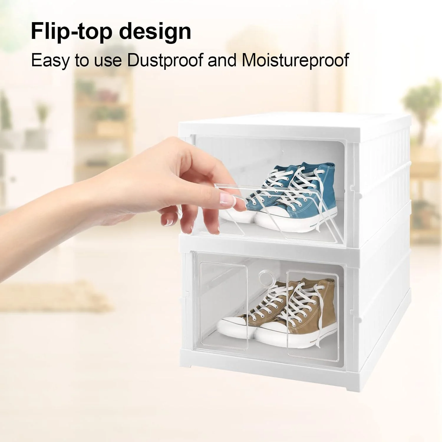 Stackable Storage Rack – Foldable Drawer Shelf | Organivo - Image 6