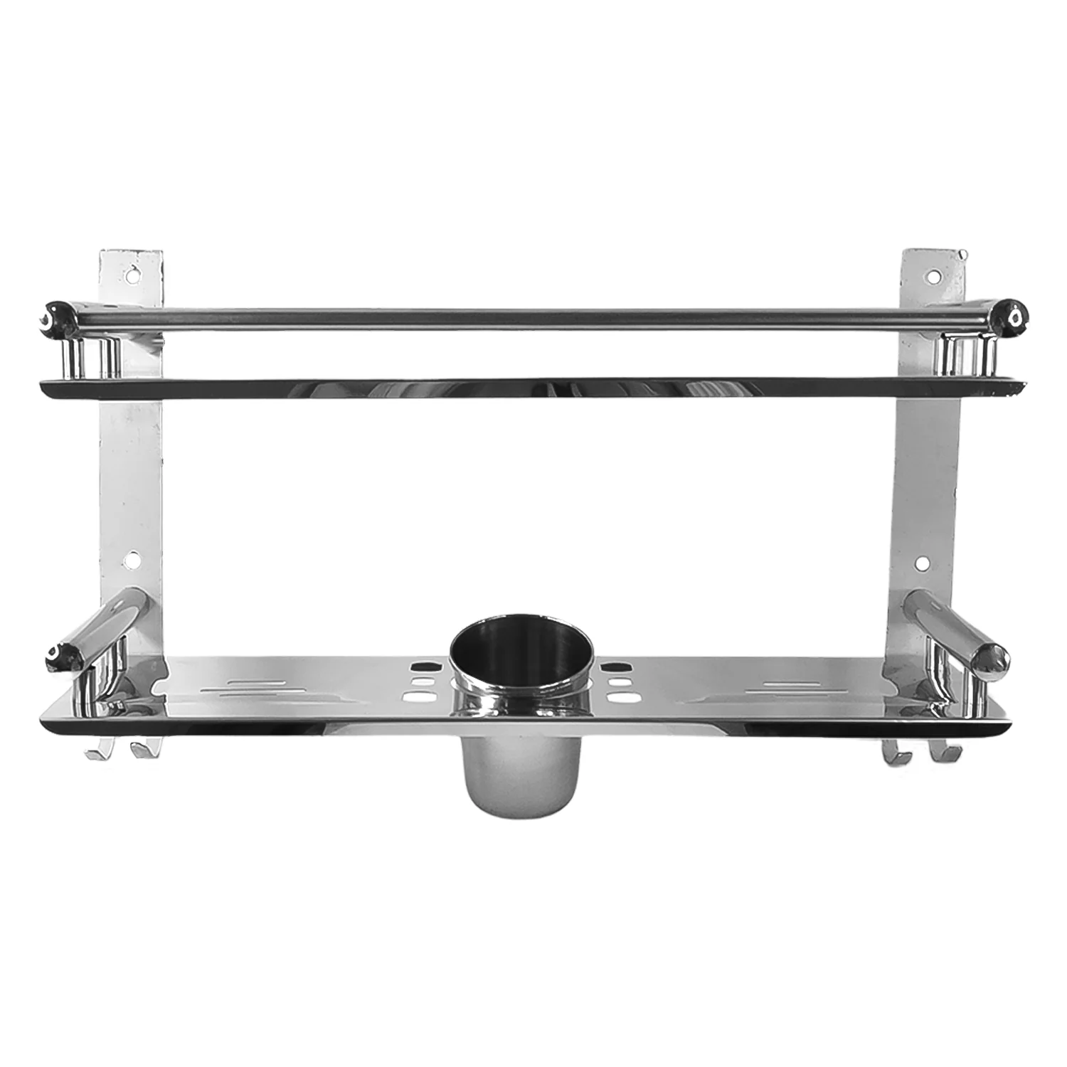 Stainless Steel Bathroom Shelf – 5 in 1 Multipurpose 15 Inch - Image 5