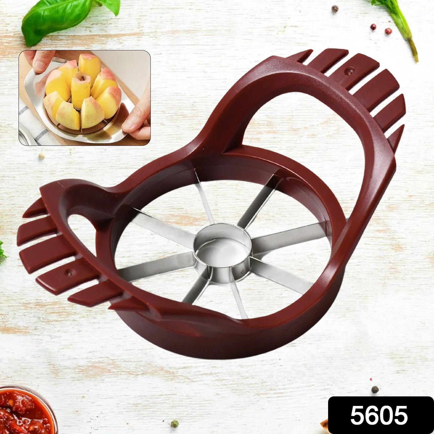 Apple Slicer – Stainless Steel Fruit Divider & Core Remover | Indo Glow - Image 2