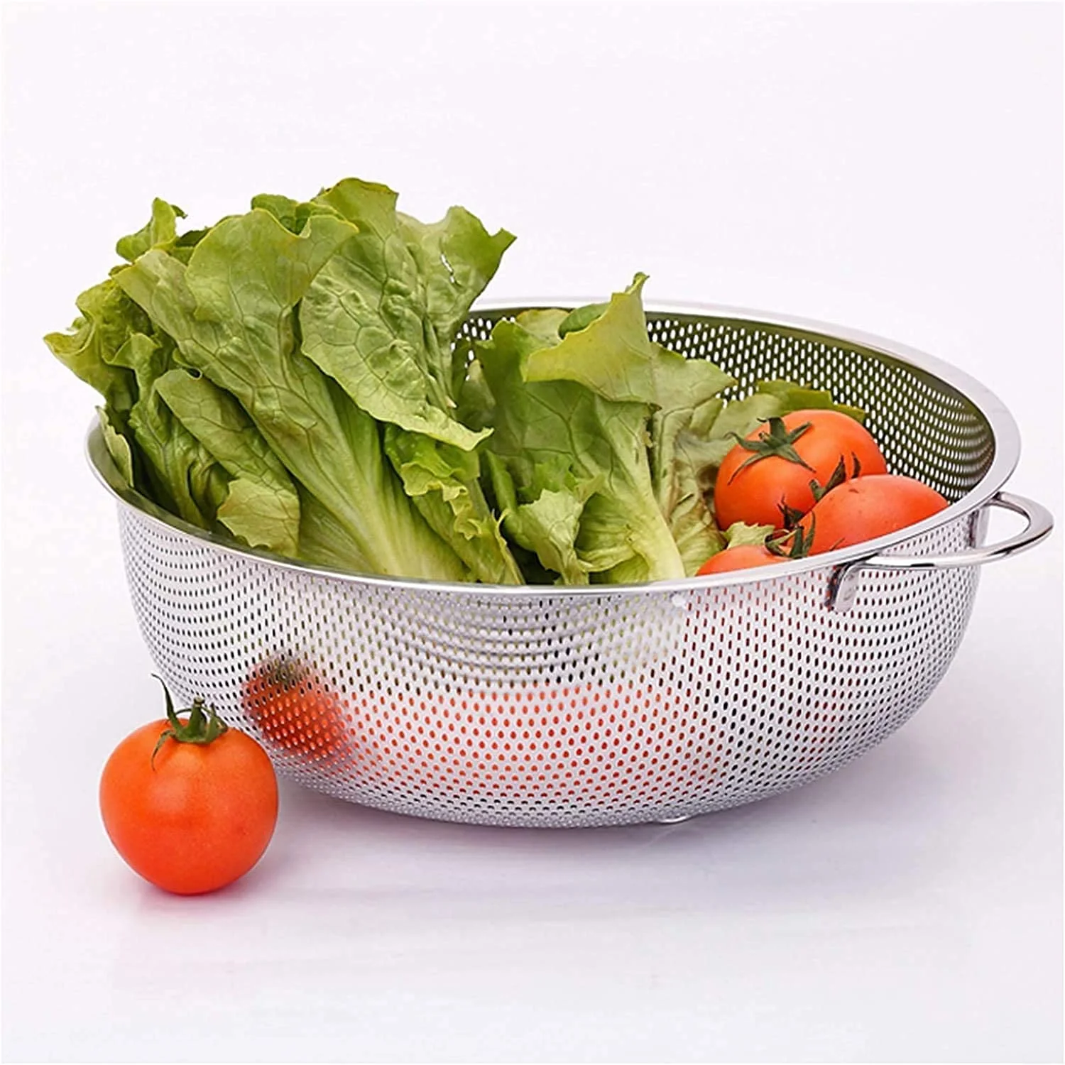 Stainless Steel Colander – Large Mesh Strainer for Kitchen | Vastate - Image 3