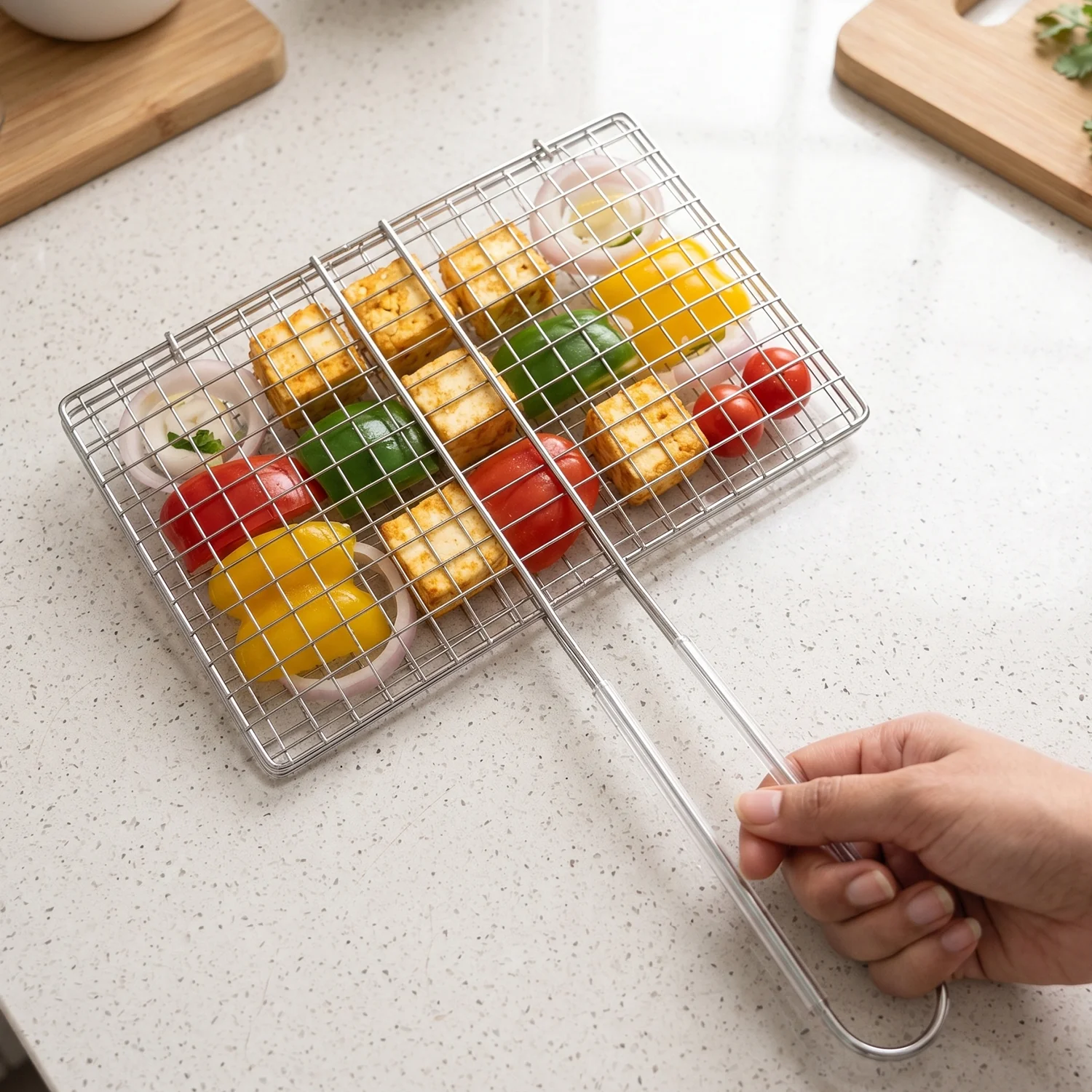 Stainless Steel BBQ Grill Mesh – Foldable & Durable for Outdoor Cooking - Image 7