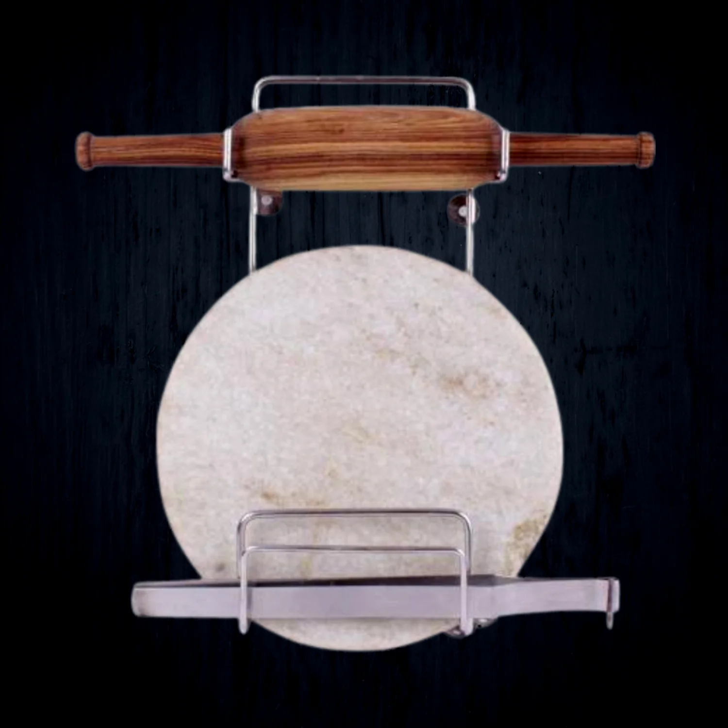 Stainless Steel Chakla Belan Chimta Stand – Kitchen Organizer | CookAura - Image 3