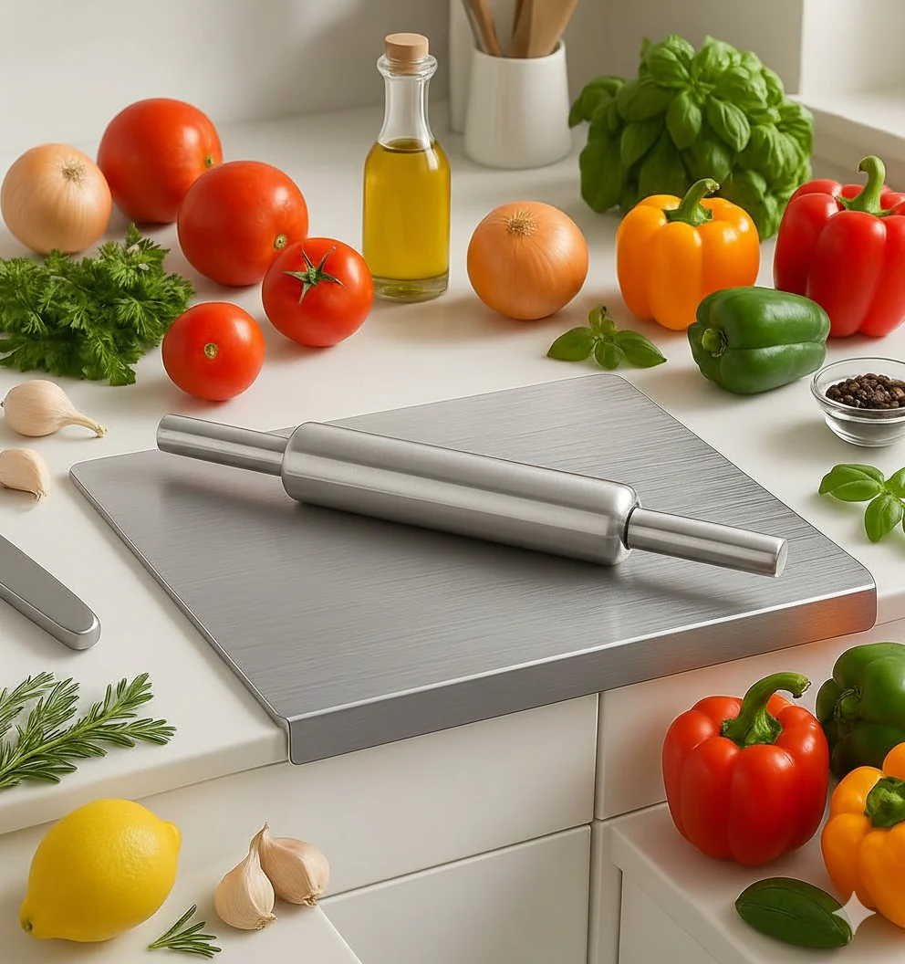 Stainless Steel Chopping Board – Durable & Multipurpose Kitchen Tool