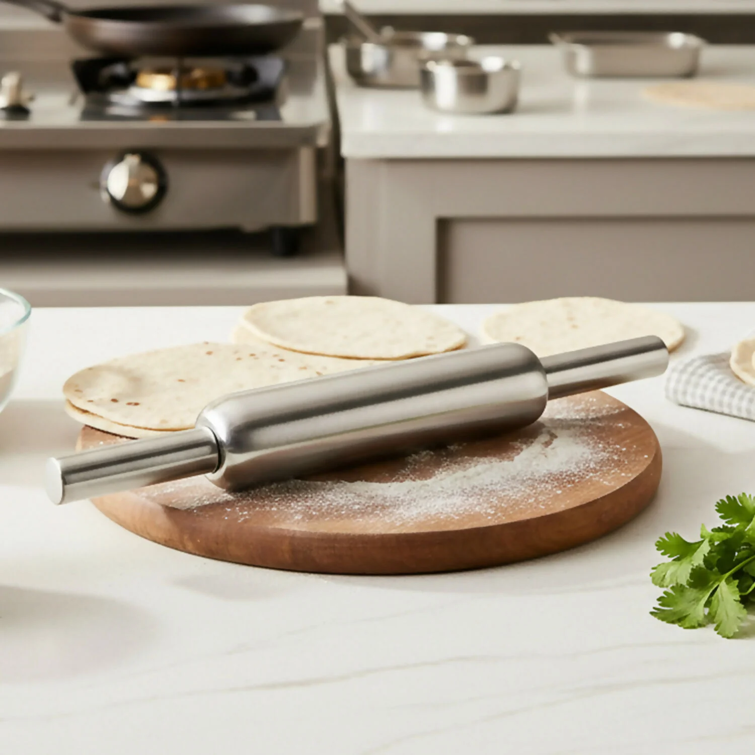 Stainless Steel Chopping Board – Durable & Multipurpose Kitchen Tool - Image 3