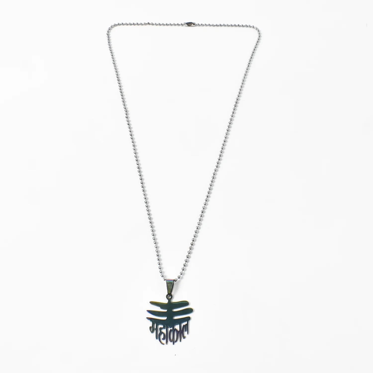 Mahakaal Pendant Necklace – Multi-Color Stainless Steel Design - Image 5