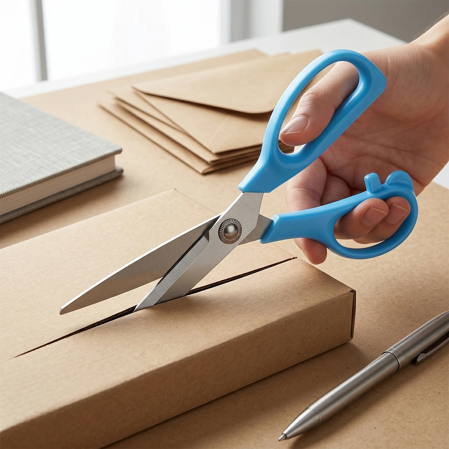 Stainless Steel Scissors – 9.5 Inch Ergonomic Craft | Craftily - Image 5