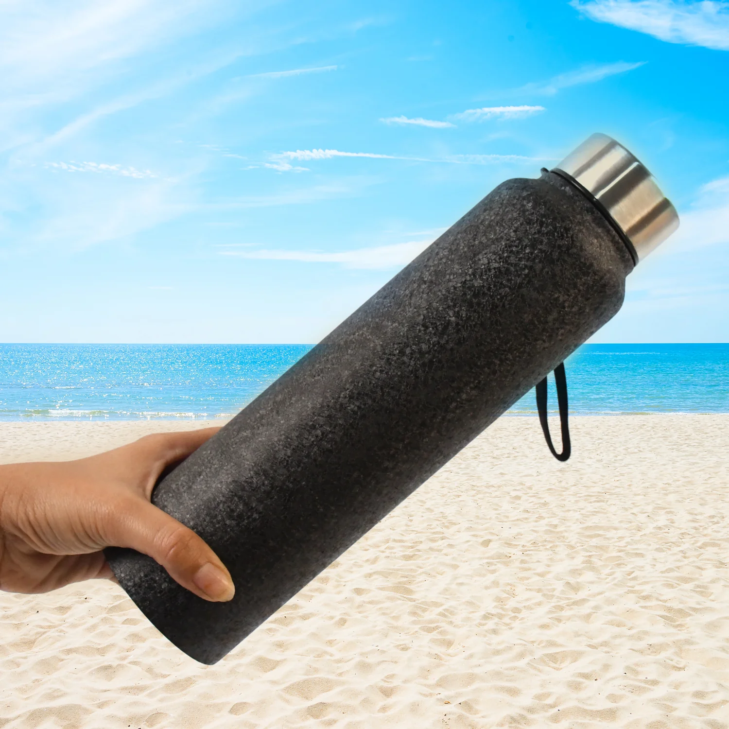 Stainless Steel Vacuum Insulated Water Bottle – 1L Hot & Cold - Image 3