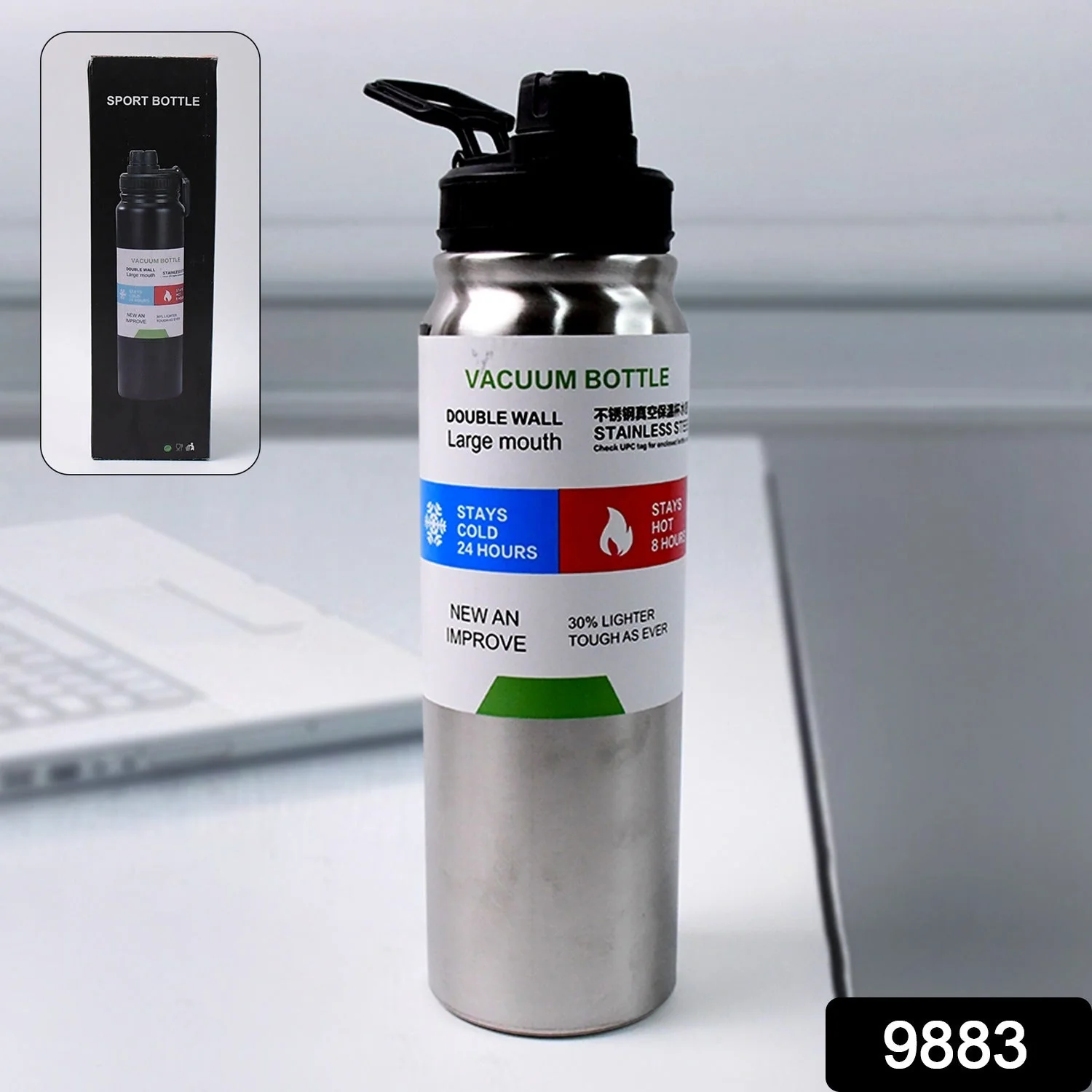 Vacuum Insulated Stainless Steel Water Bottle – Durable, 800 ML - Image 2
