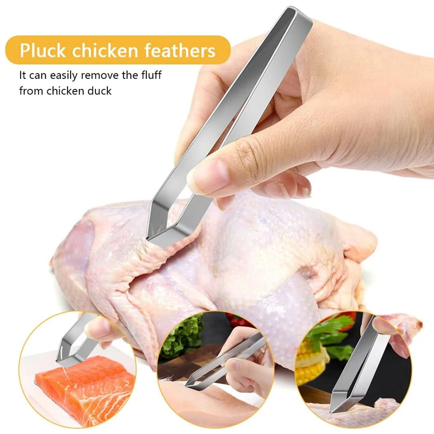 Fish Bone Tweezer – Precise Stainless Steel Kitchen Tool - Image 7