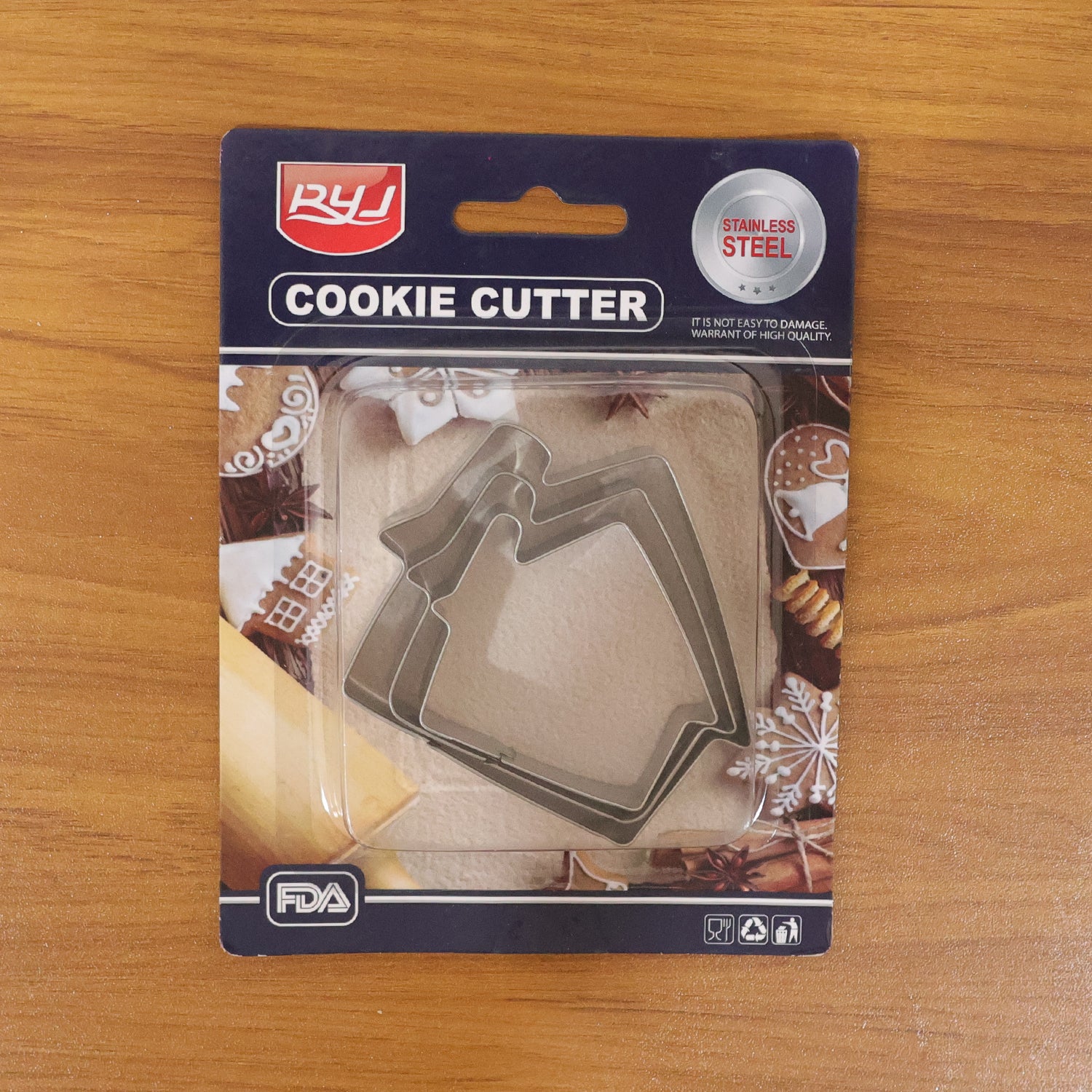 Stainless Steel House Shape Cookie Cutter Set – 3 Durable Baking Molds - Image 10