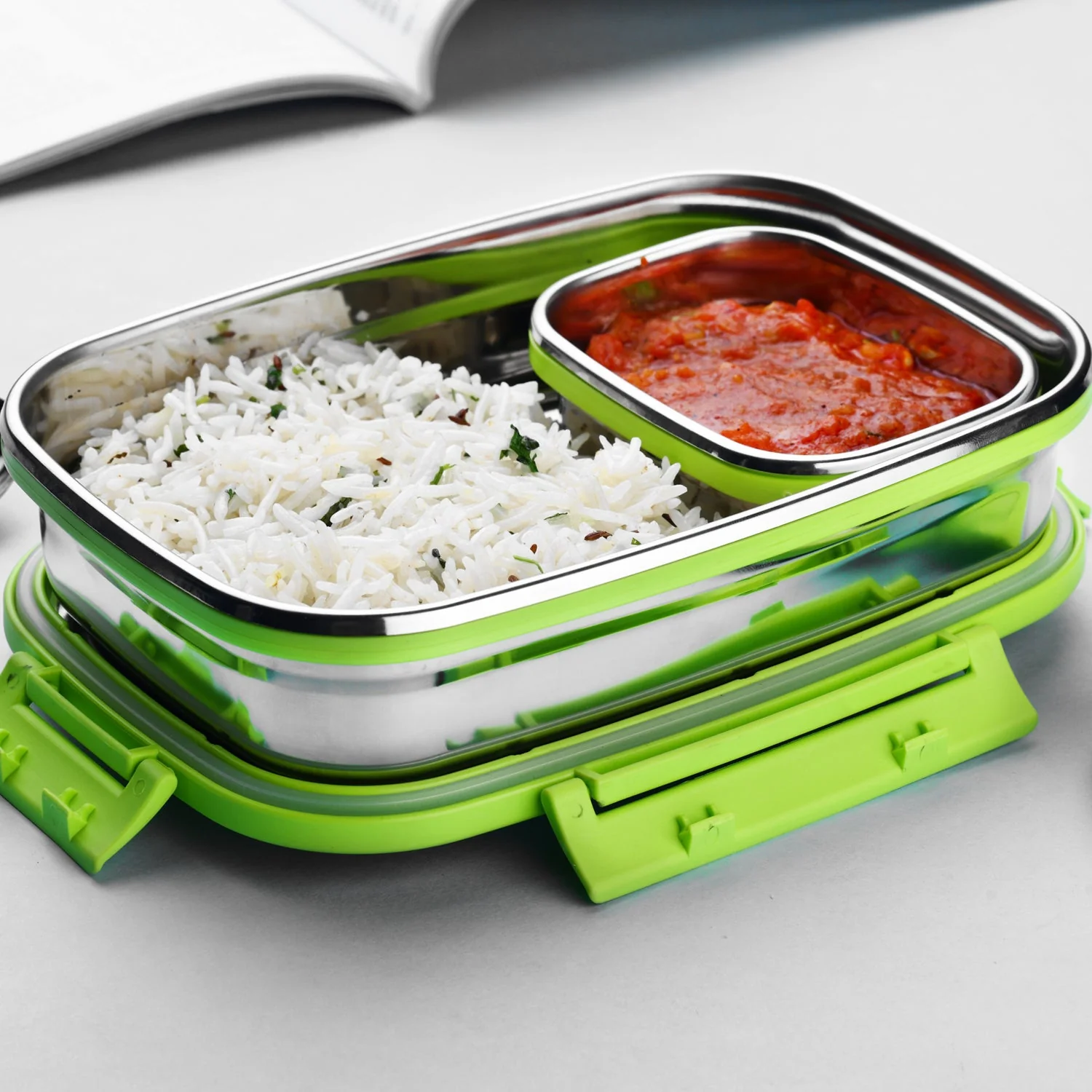 Stainless Steel Lunch Pack – Leakproof & Compact - Image 3