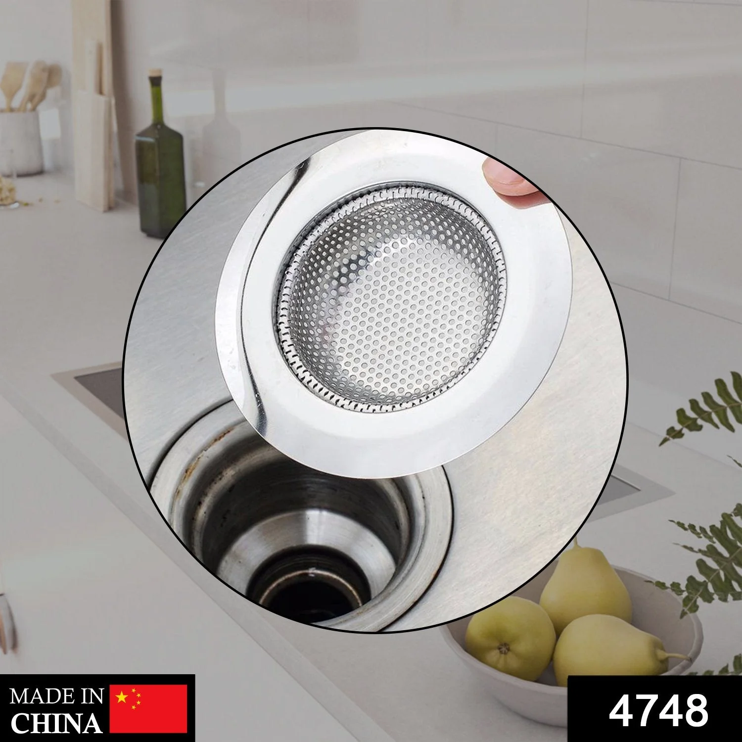 Stainless Steel Sink Strainer – Durable Anti-Clog | Indo Glow - Image 2