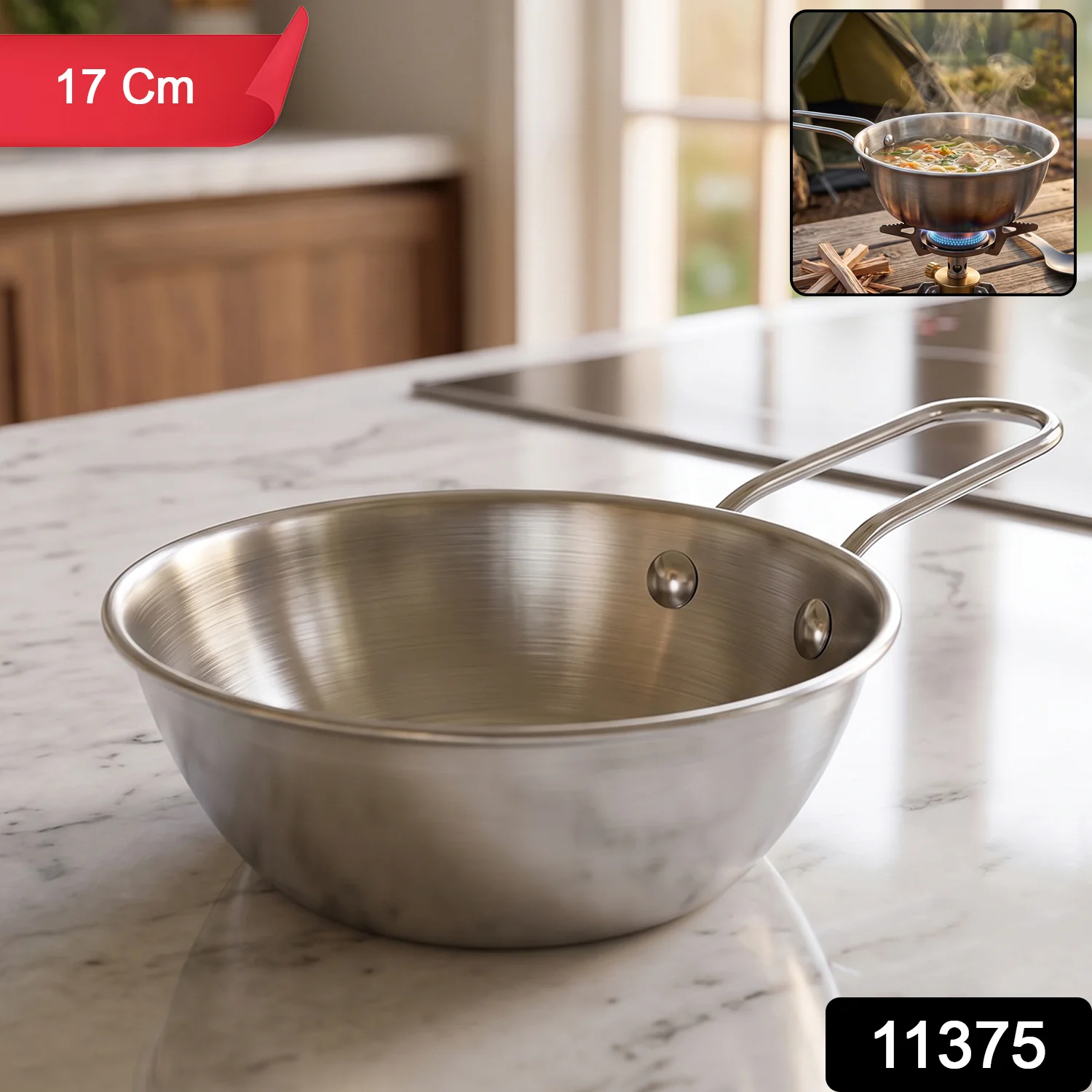 Stainless Steel Tadka Pan – Ideal for Indian Cooking & Tempering - Image 2