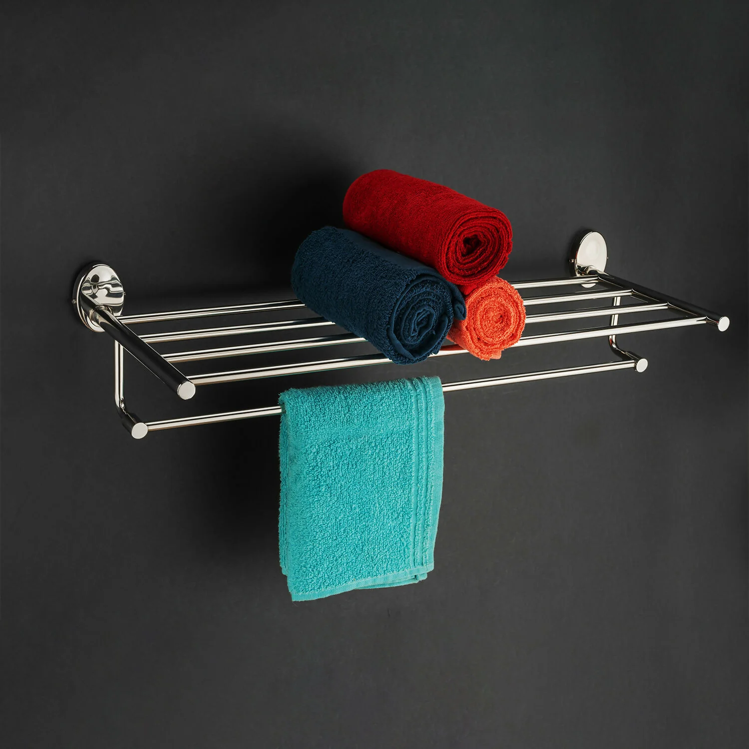 Wall-Mounted Towel Rack – Space-Saving Bathroom Storage Solution - Image 2