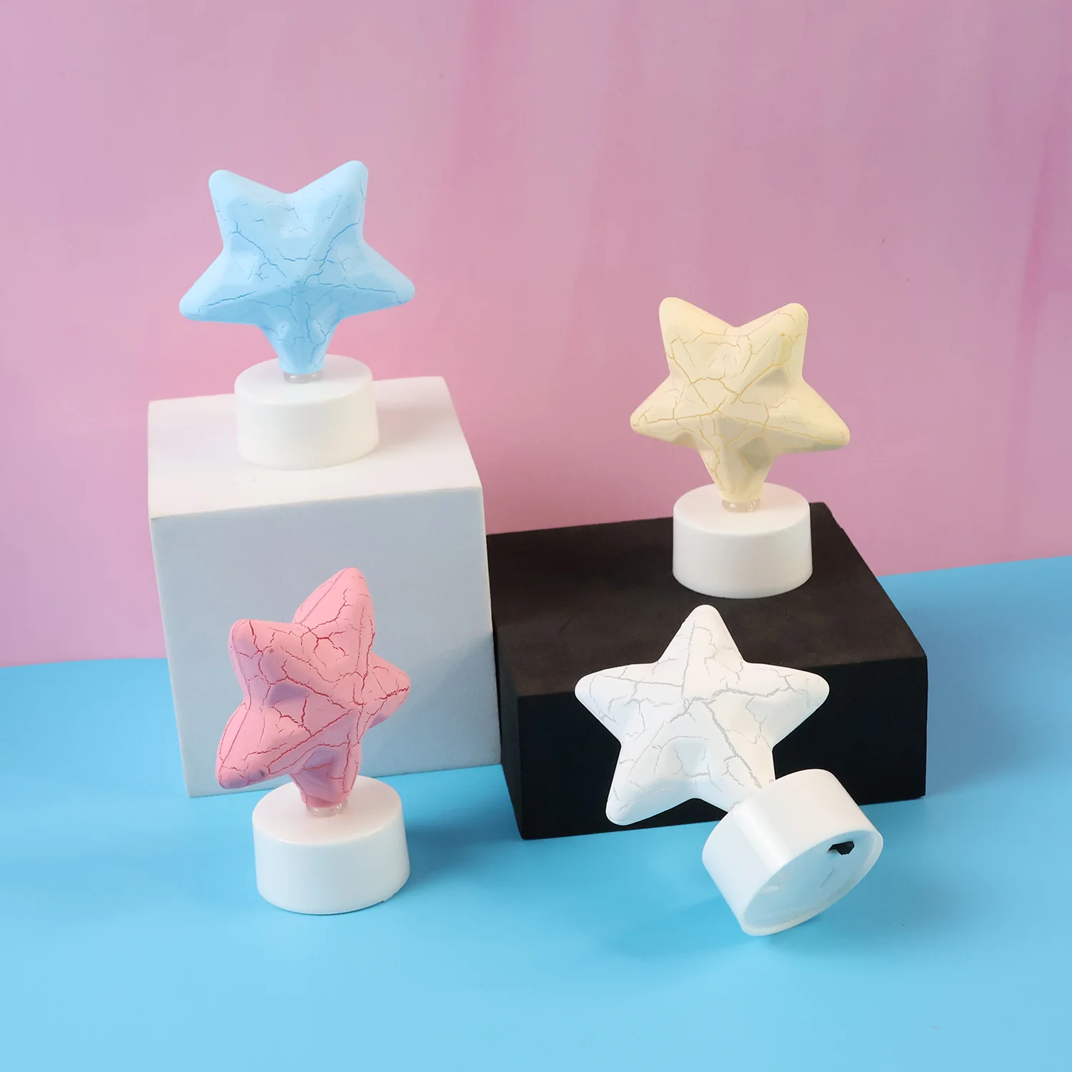 Star LED Tealight Candles (Set of 4) – Flameless Festive Decor - Image 3