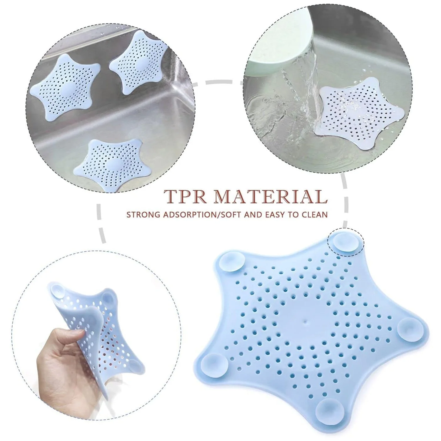Sink Strainer – Star Design Hair Catcher for Drains | ShineCrest - Image 8