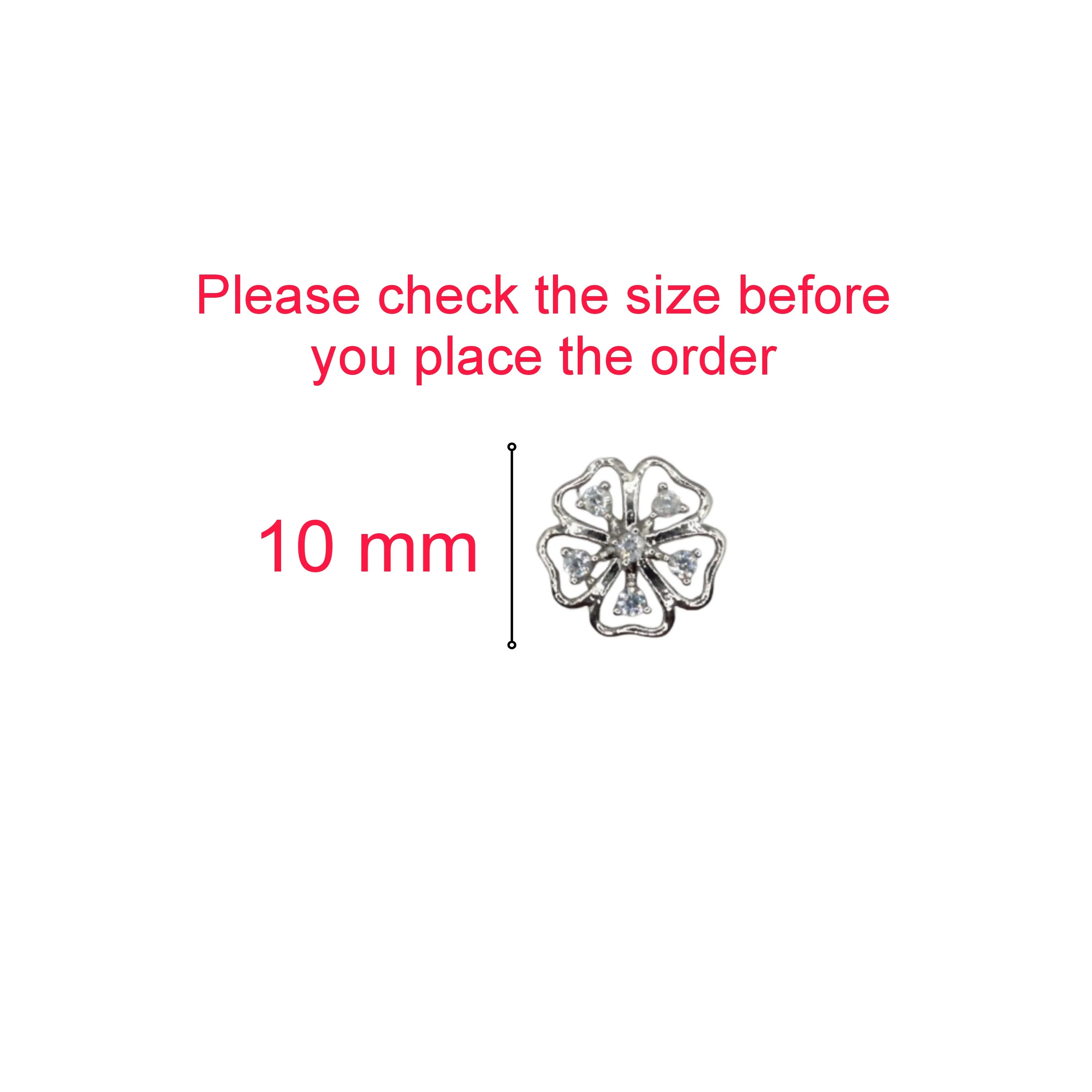 Sterling Silver Floral Stud Earrings – Delicate Cubic Zirconia Design - Image 4