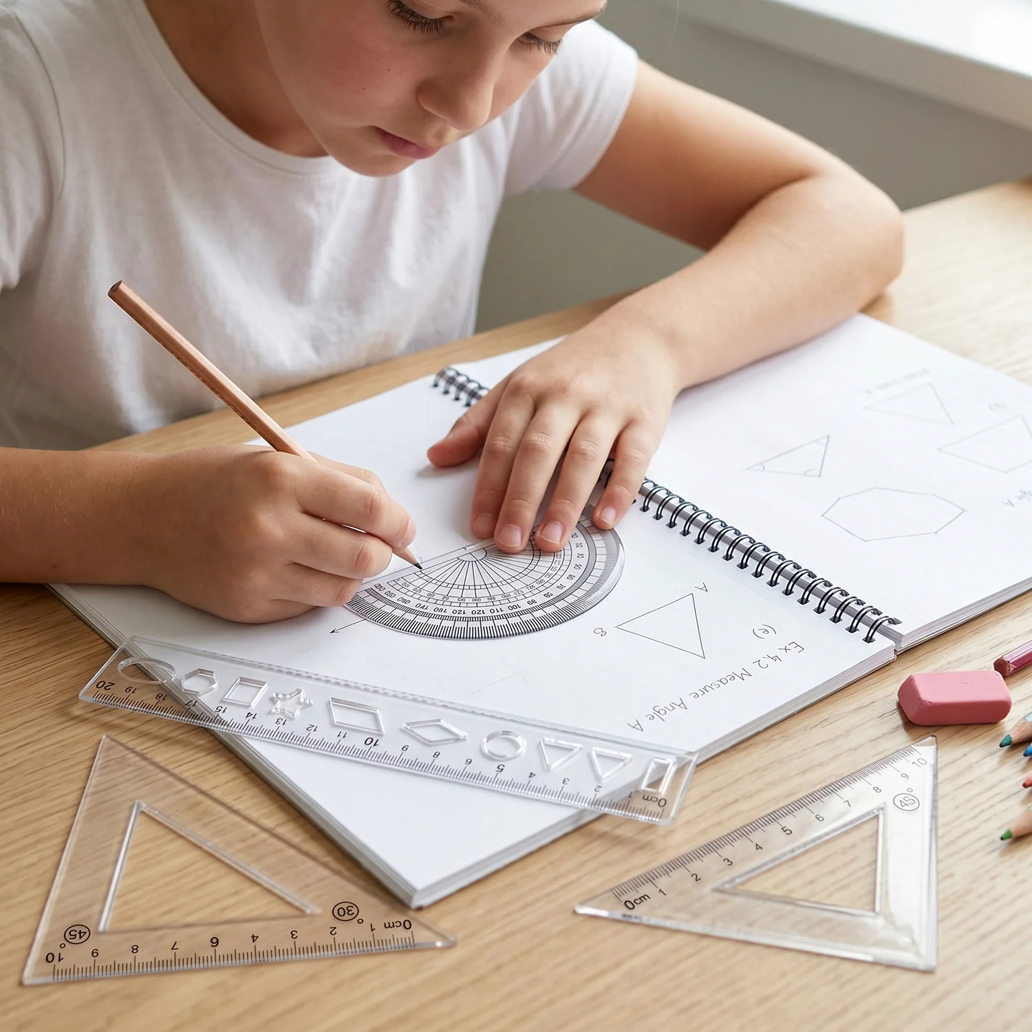 Student Geometry Ruler Set – Accurate 20cm Drawing Tools - Image 8