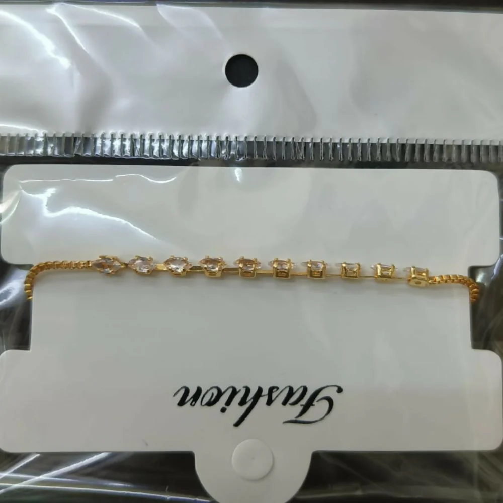 Gold Plated American Diamond Bracelet – Elegant & Fashionable Accessory - Image 2