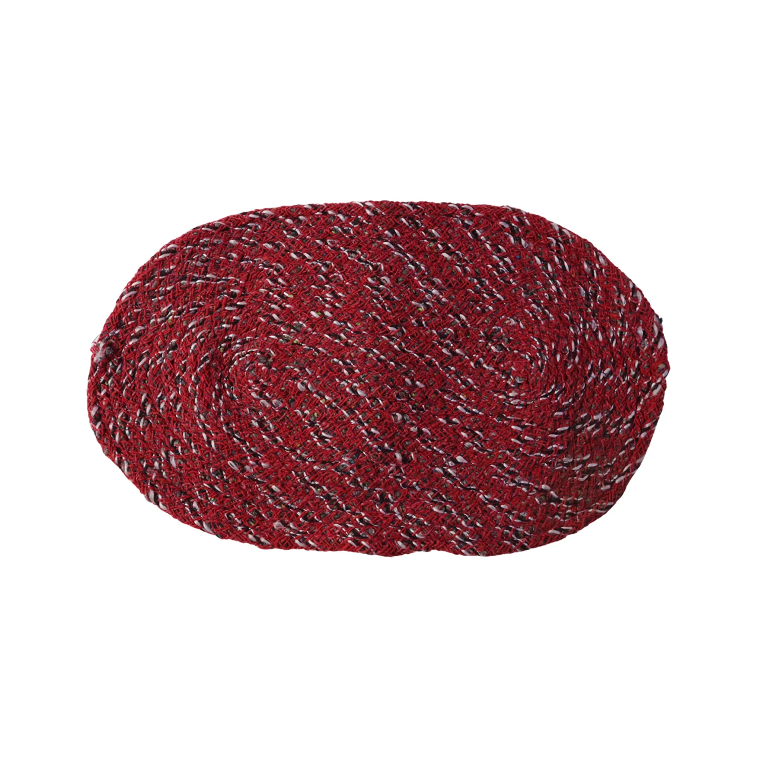 Red Oval Non-Slip Floor Mat – Durable & Soft for Indoor Use - Image 5
