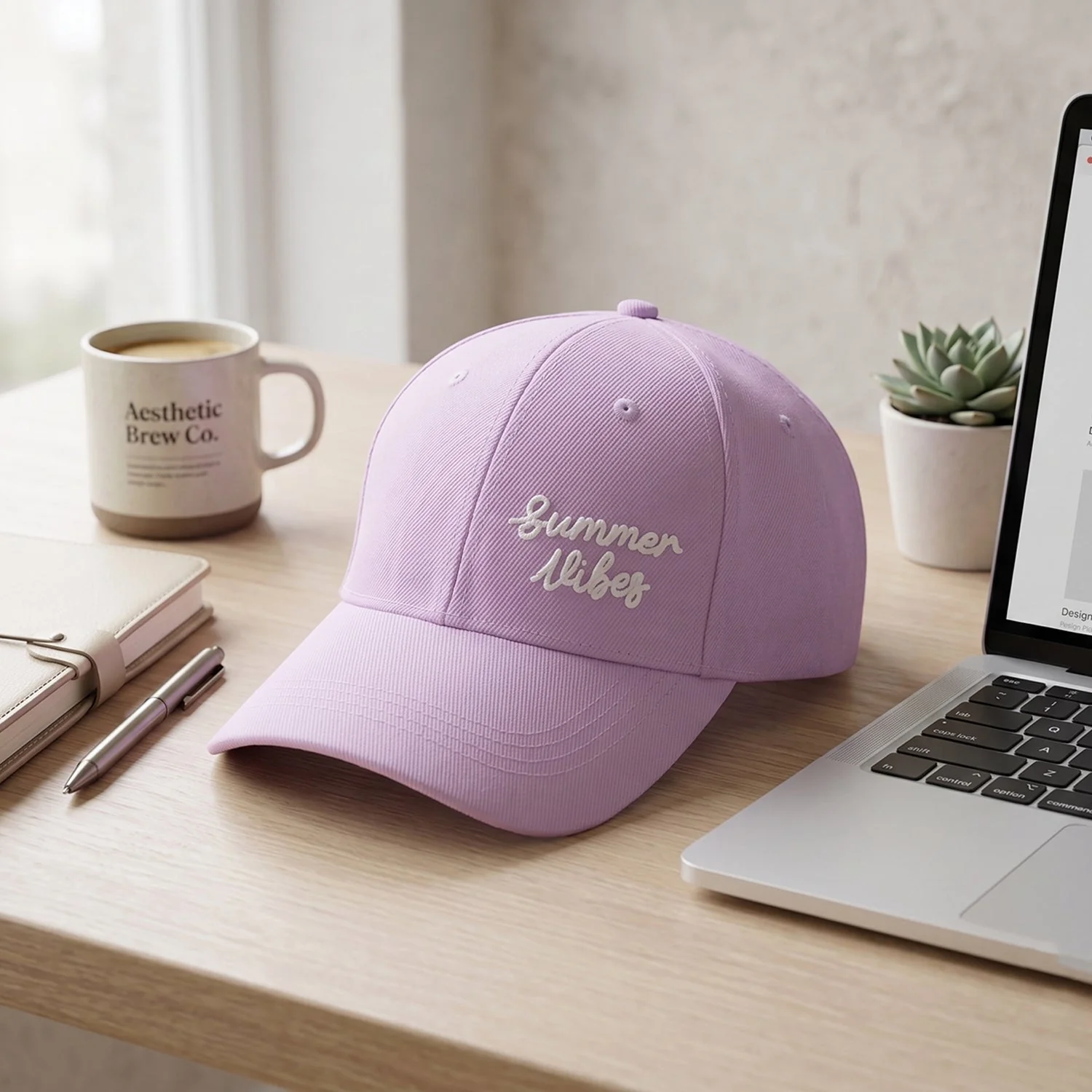 Summer Vibes Embroidered Baseball Cap – Stylish Sun Protection - Image 4