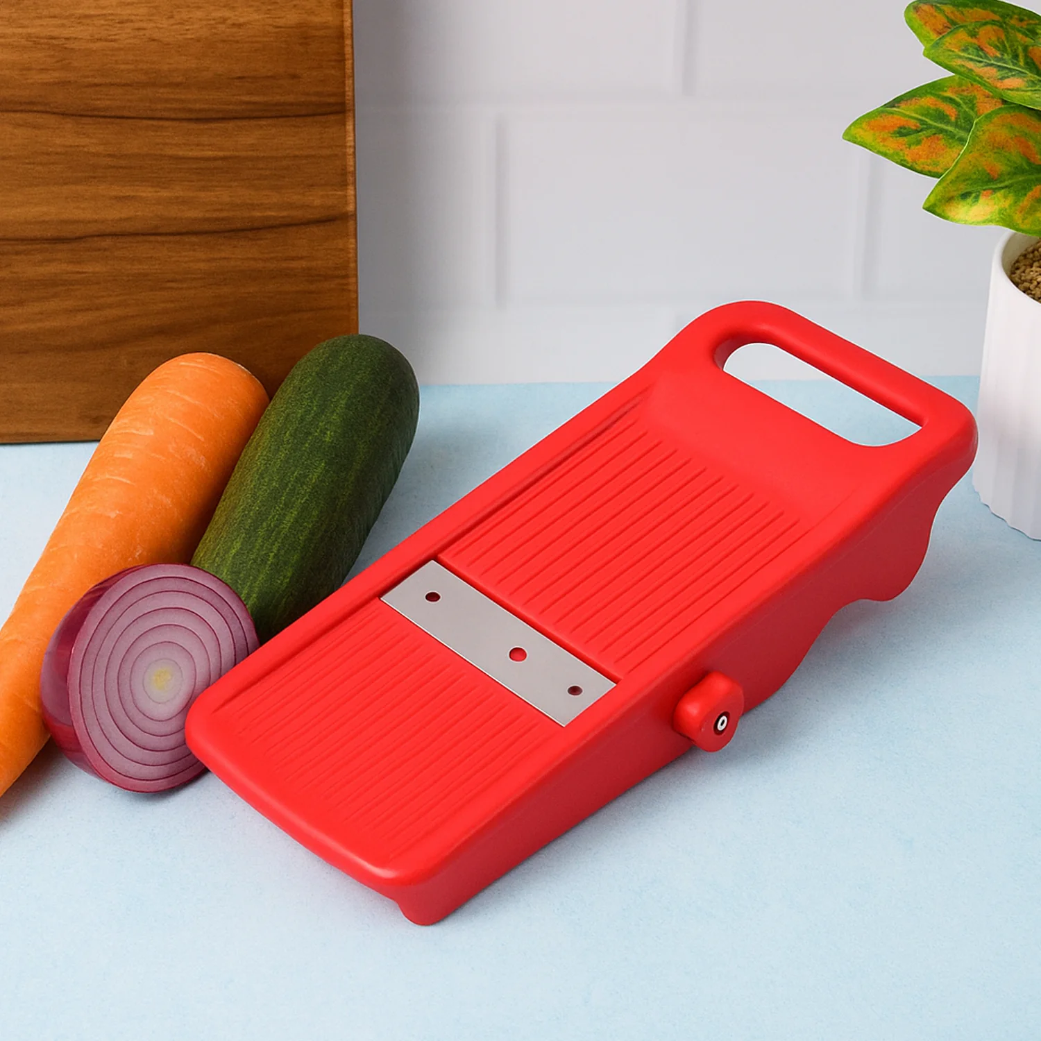 Vegetable Slicer – Adjustable Stainless Steel Kitchen Cutter - Image 4