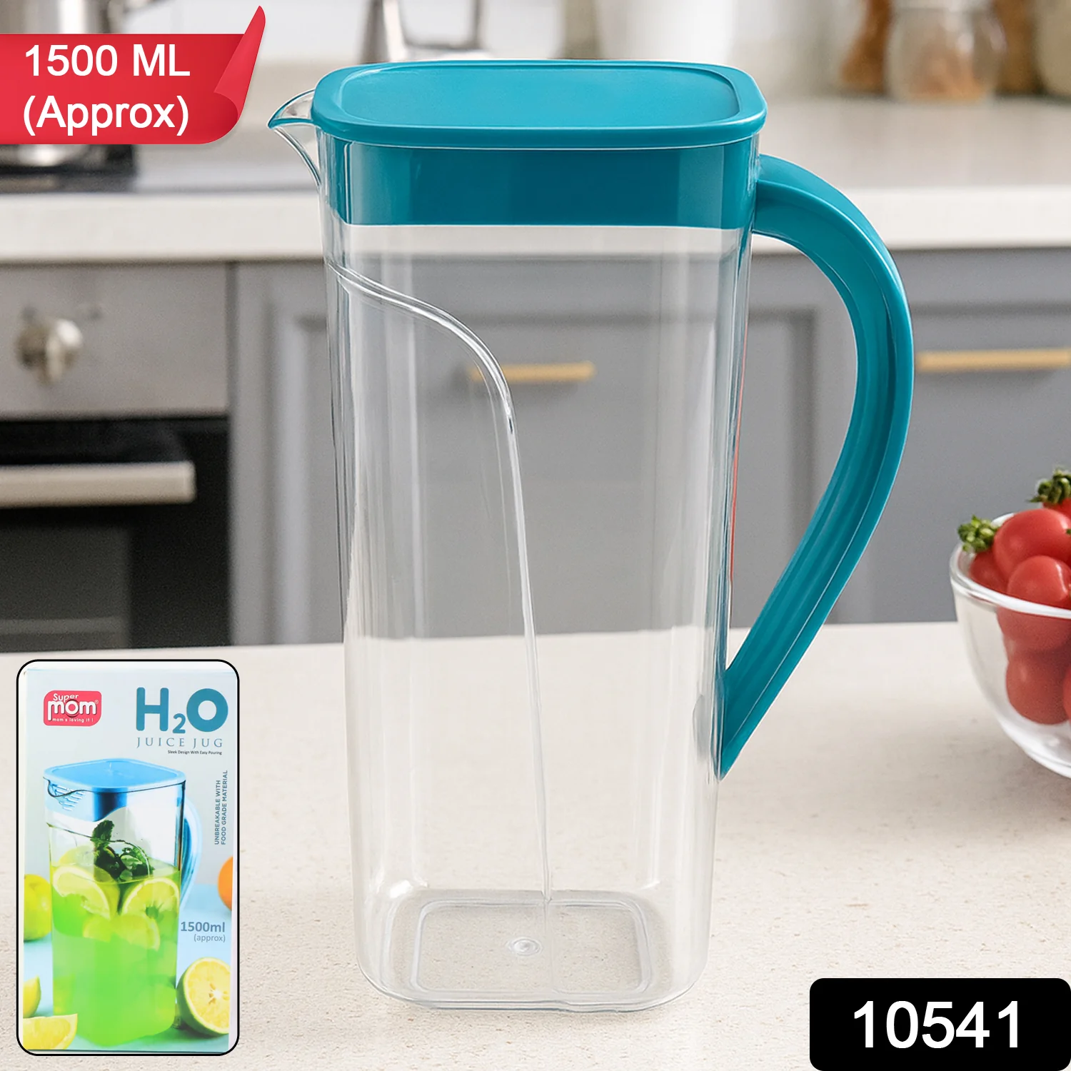 Plastic Juice Jug 1500ml – Durable, Leakproof & Ergonomic - Image 2