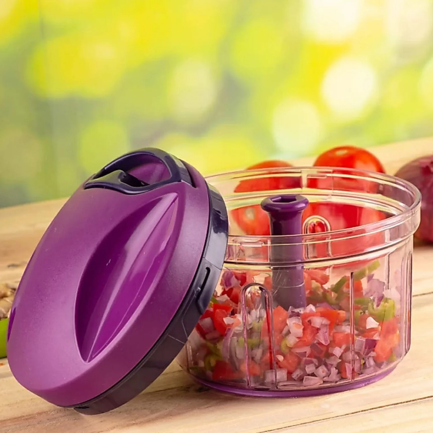 Vegetable Chopper 750ml – Efficient Pull String Cutter - Image 3