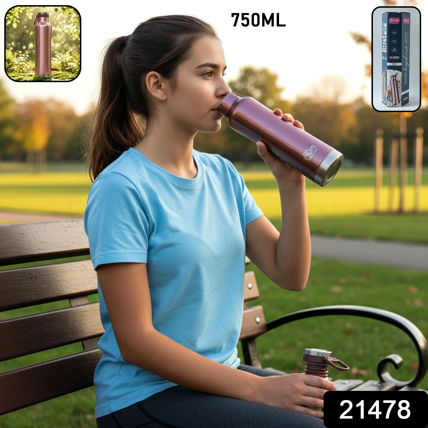 Insulated Water Bottle – Keeps Hot & Cold for Long Hours - Image 2