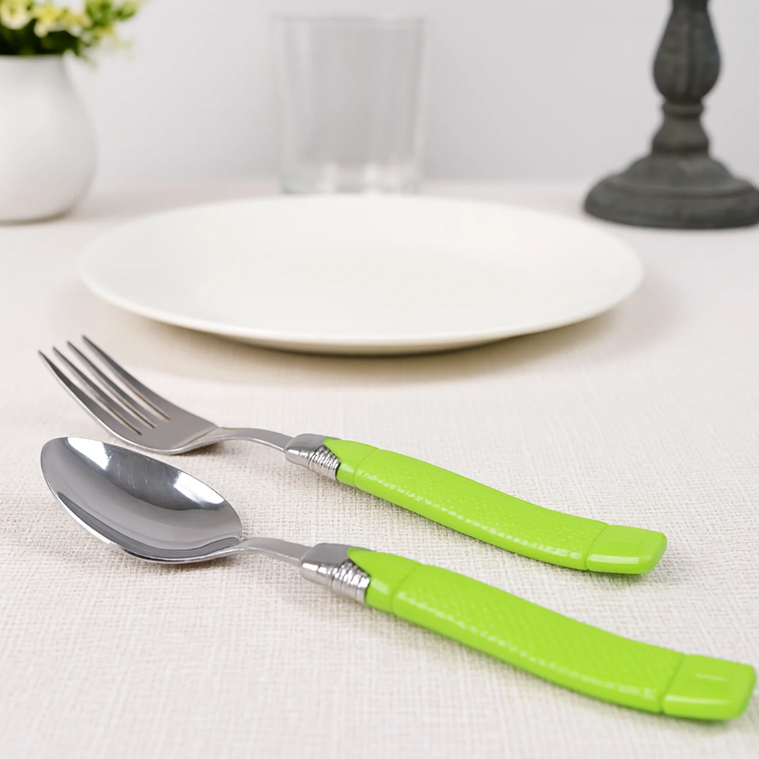 Stainless Steel Cutlery Set – Elegant 24-Piece with Holder - Image 8