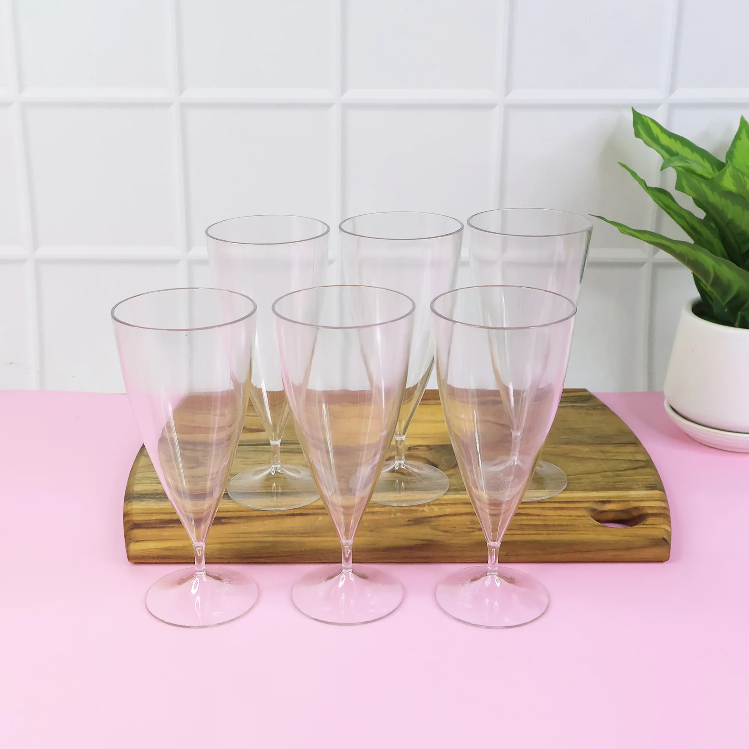 Plastic Shake Coco Glass Set – Durable, Lightweight 230ML (6 pcs) - Image 3