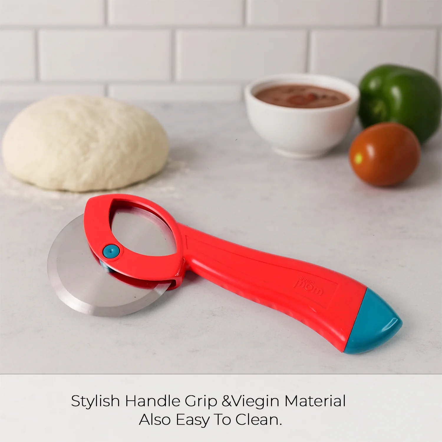 Stainless Steel Pizza Cutter – Ergonomic Grip & Sharp Rotary Blade - Image 6