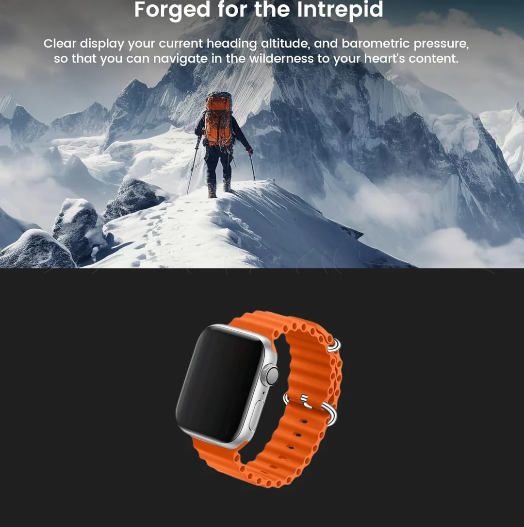 T800 Smartwatch – 49mm Bluetooth Call & Wireless Charge | TrackAura - Image 7