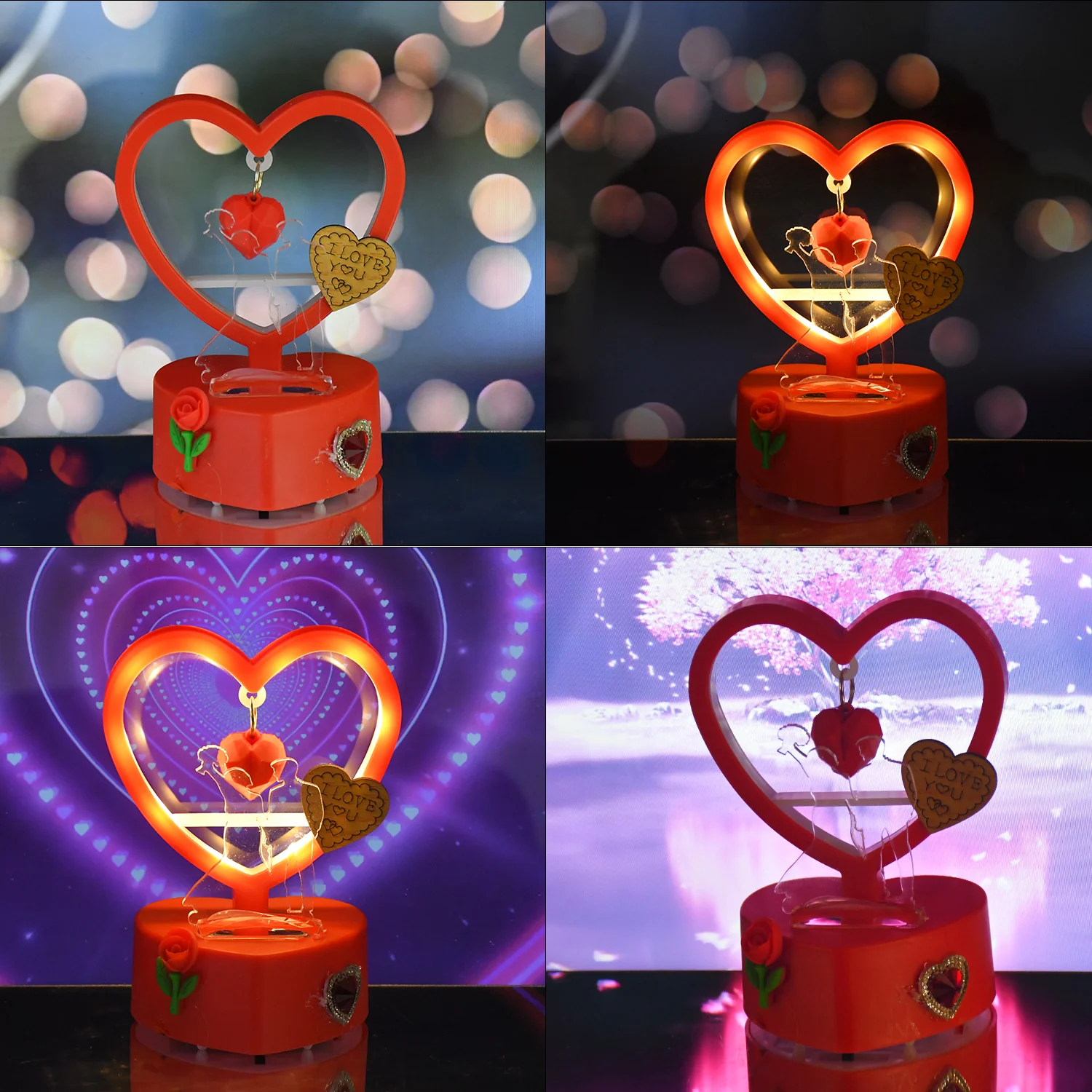 Romantic Heart-Shaped LED Light – Soft Glow Decorative Showpiece - Image 3