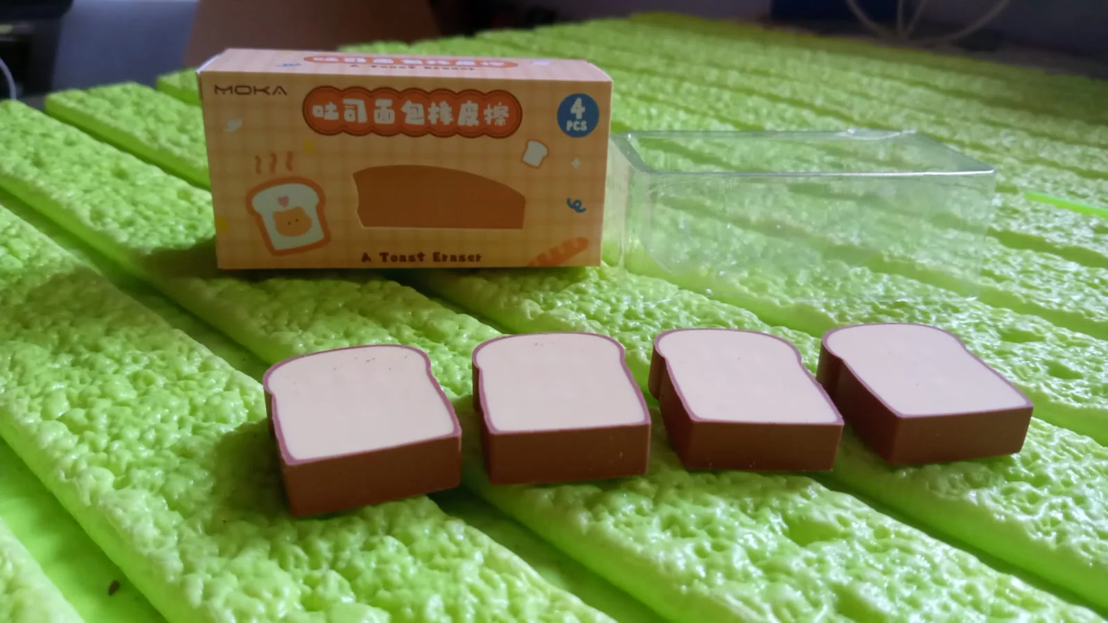 Toast Bread Eraser – Cute 3D Food Design for Kids | TinyTrendy - Image 9