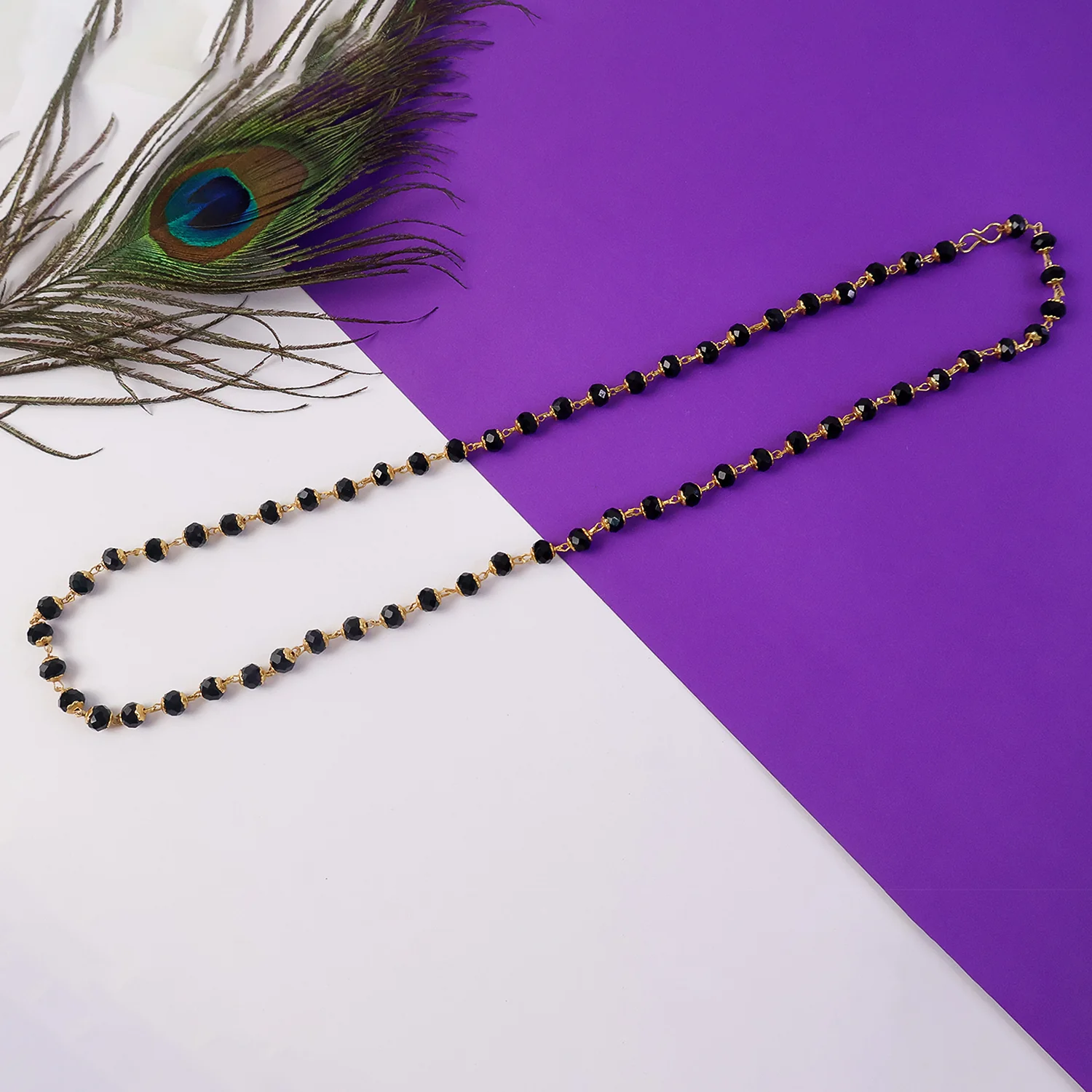 Black Beads Mangalsutra Necklace – Elegant Traditional Jewelry for Women - Image 6