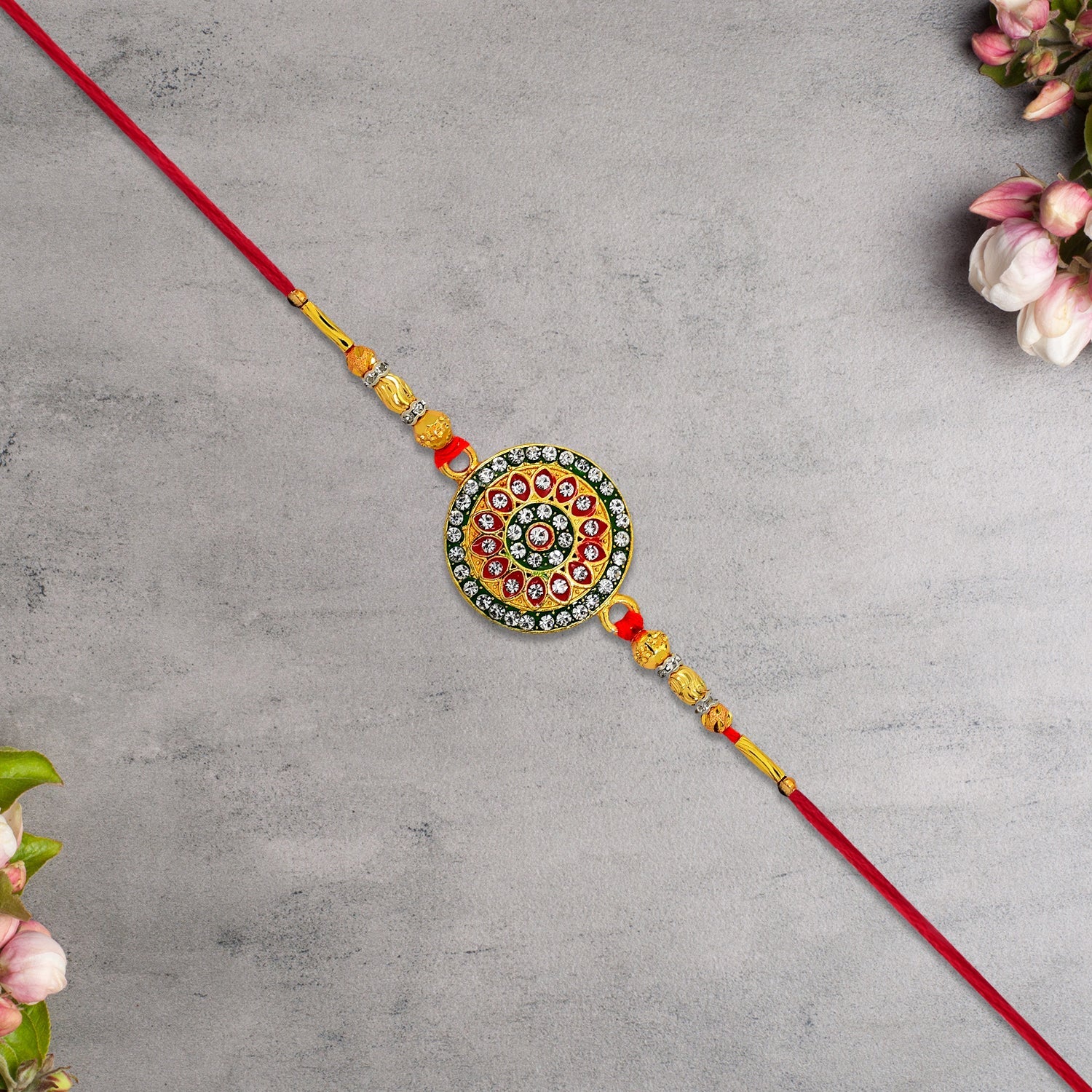 Traditional Rakhi – Elegant, Handcrafted Brother Gift for Raksha Bandhan - Image 2