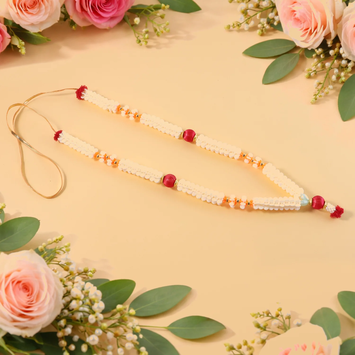 Pooja Gajra Garland – Traditional Floral Decorative Accessory
