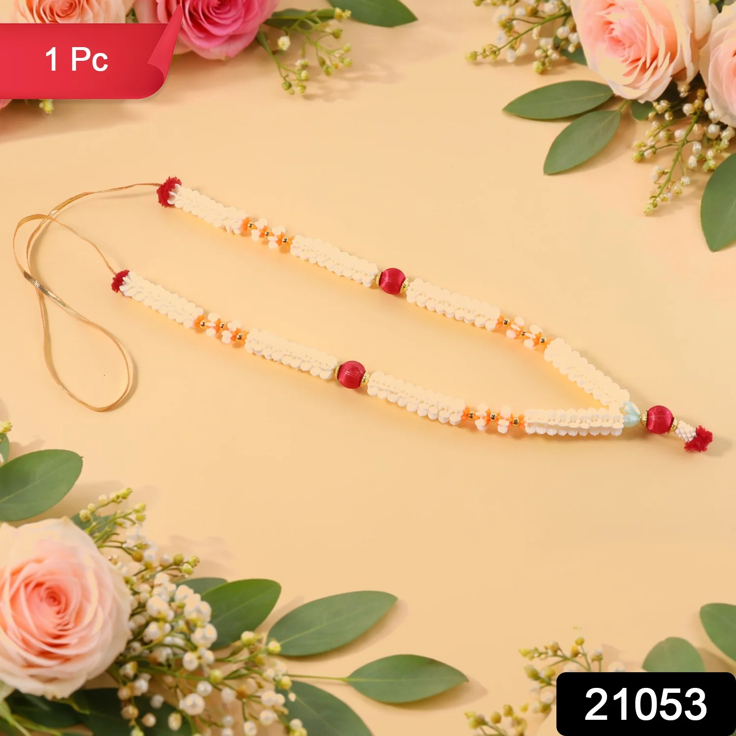 Pooja Gajra Garland – Traditional Floral Decorative Accessory - Image 2