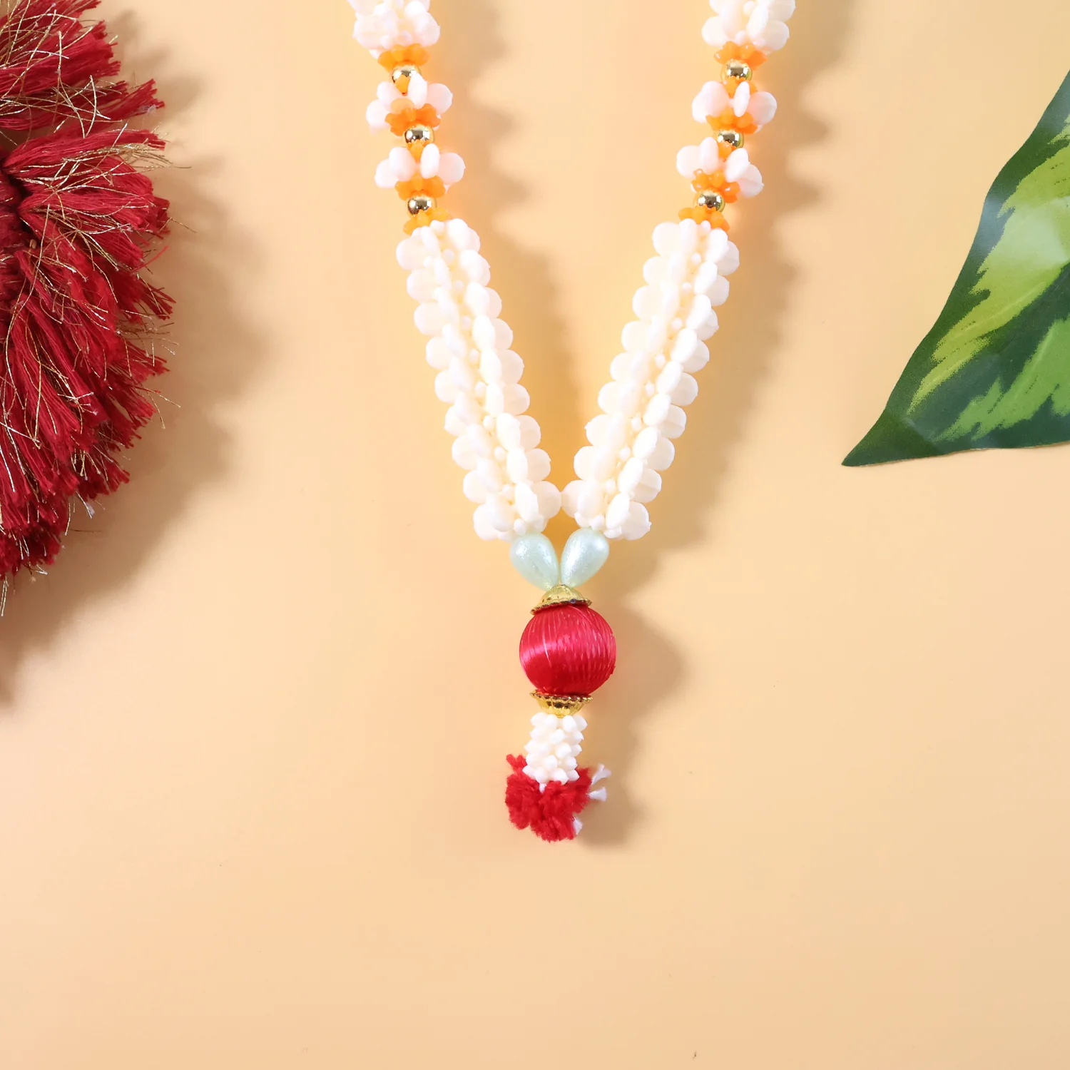 Pooja Gajra Garland – Traditional Floral Decorative Accessory - Image 3