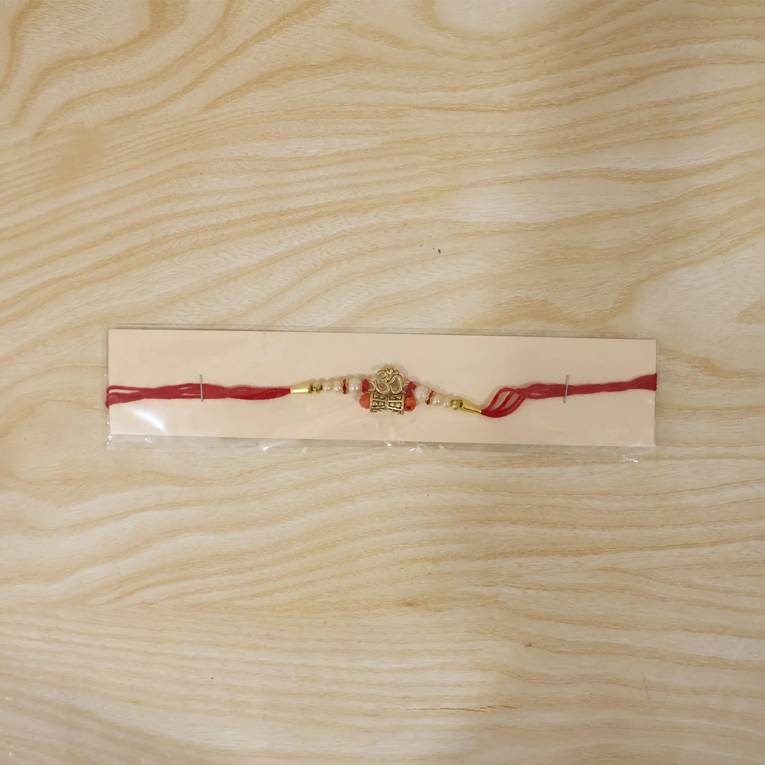 Traditional Rakhi for Brother – Om Rudraksha & Pearls for Rakshabandhan - Image 6