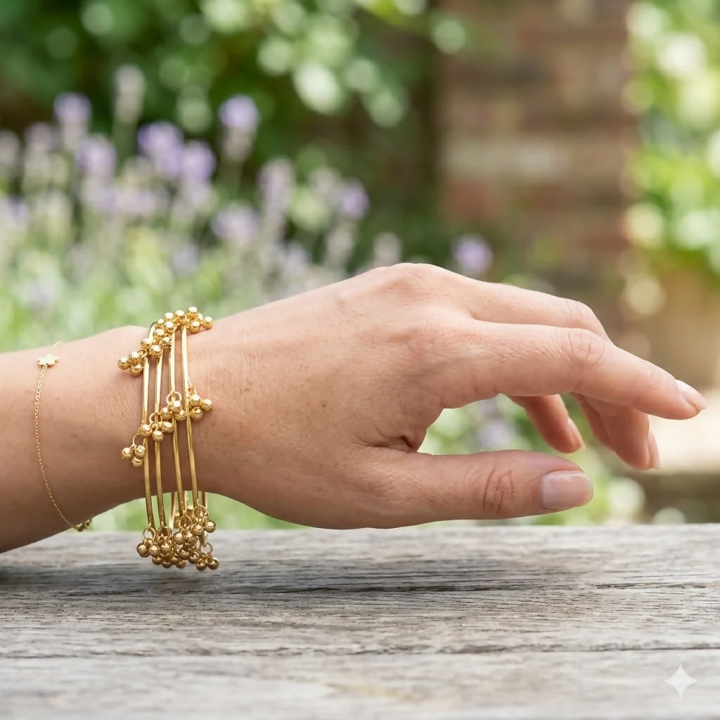 Kashmiri Bangles Set – Traditional Ethnic Jewelry for Women - Image 4