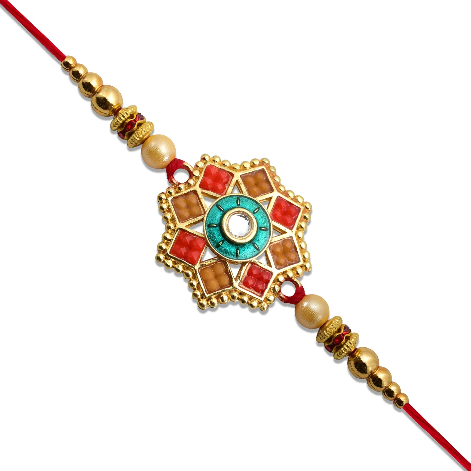 Traditional Unique Shape Rakhi – Skin-Friendly & Handcrafted Design - Image 2