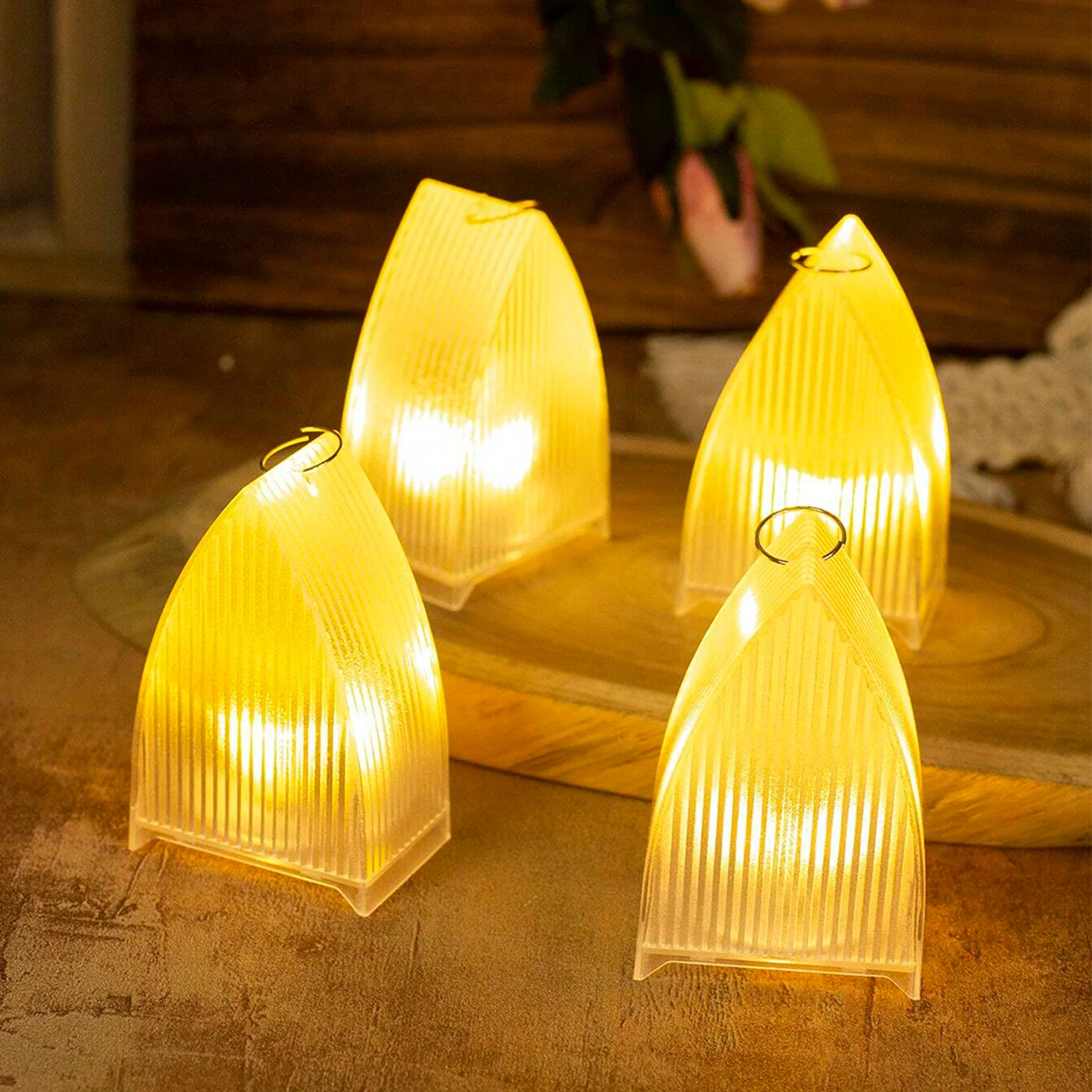 Transparent Decorative LED Candle Lights – Set of 24 Flameless - Image 6