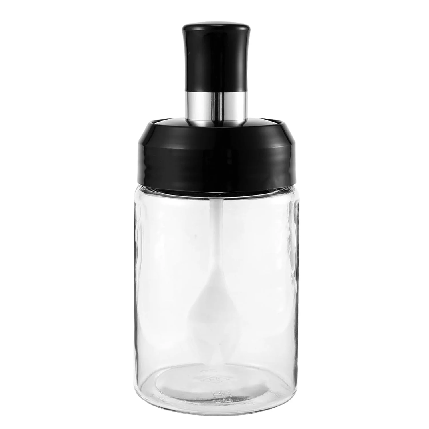 Glass Storage Jar with Built-In Spoon – Airtight 250ml Container - Image 5