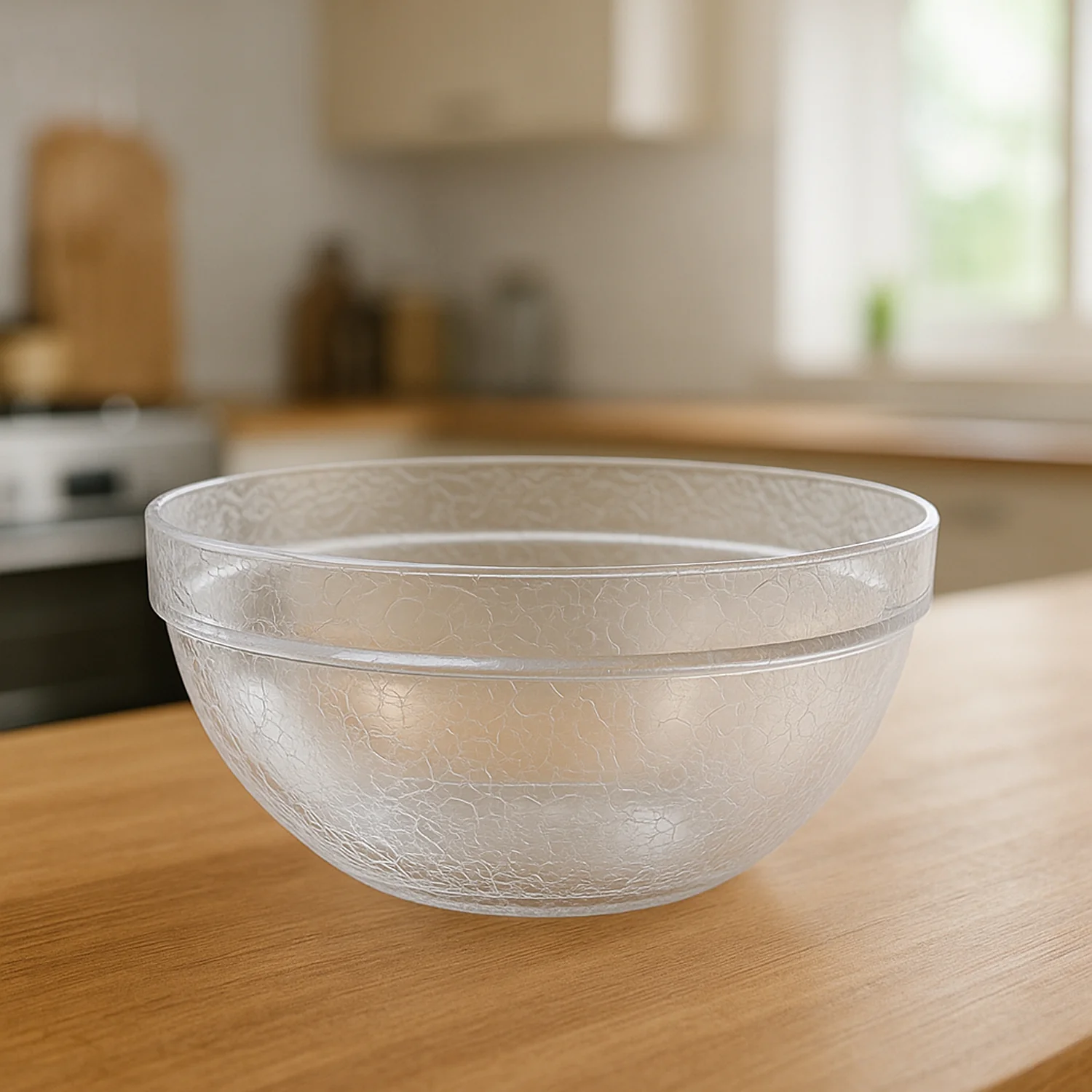 Idli Mixing Bowl – Transparent Textured Plastic, Spill-Resistant - Image 2