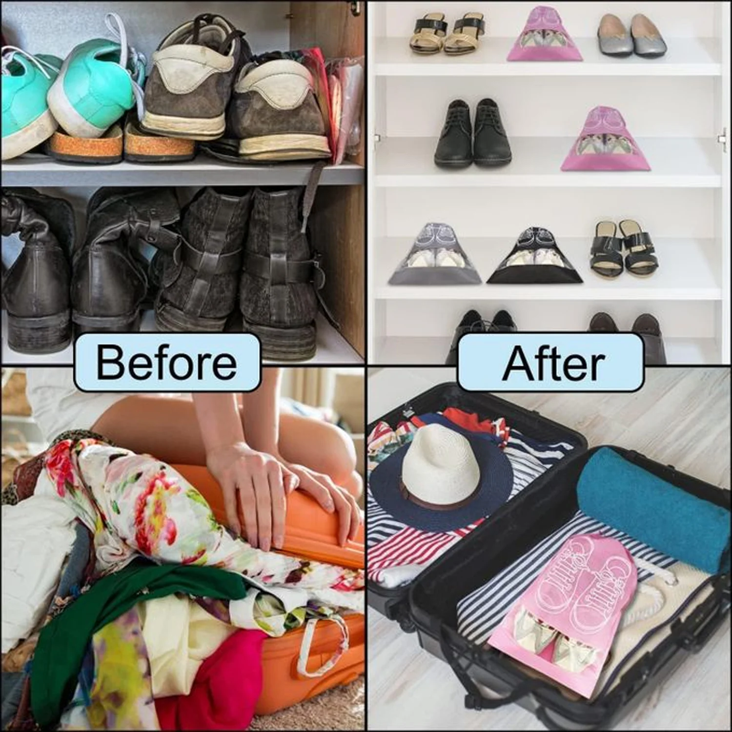 Travel Shoe Storage Bag – Waterproof, Compact & Lightweight - Image 9
