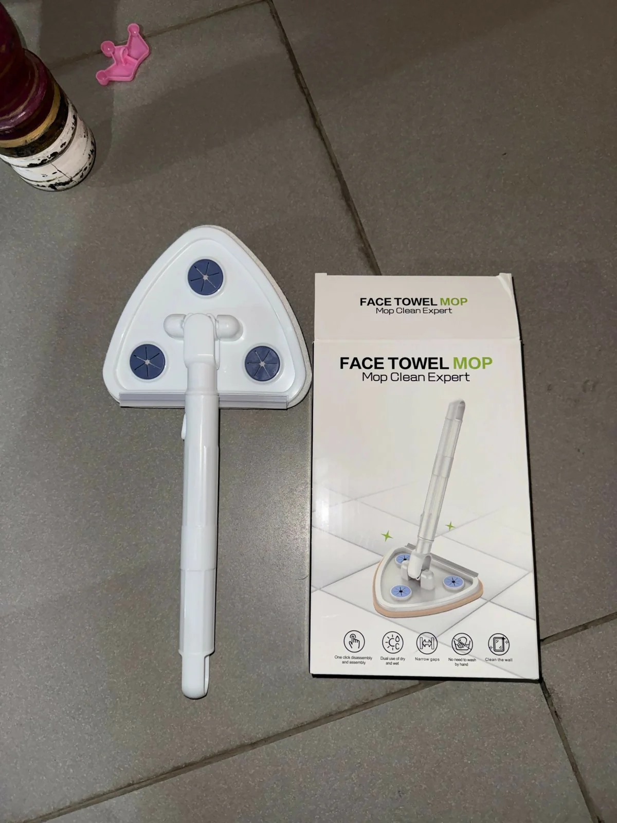 Triangular Microfiber Cleaning Mop for Glass, Walls & Floor Corners - Image 6